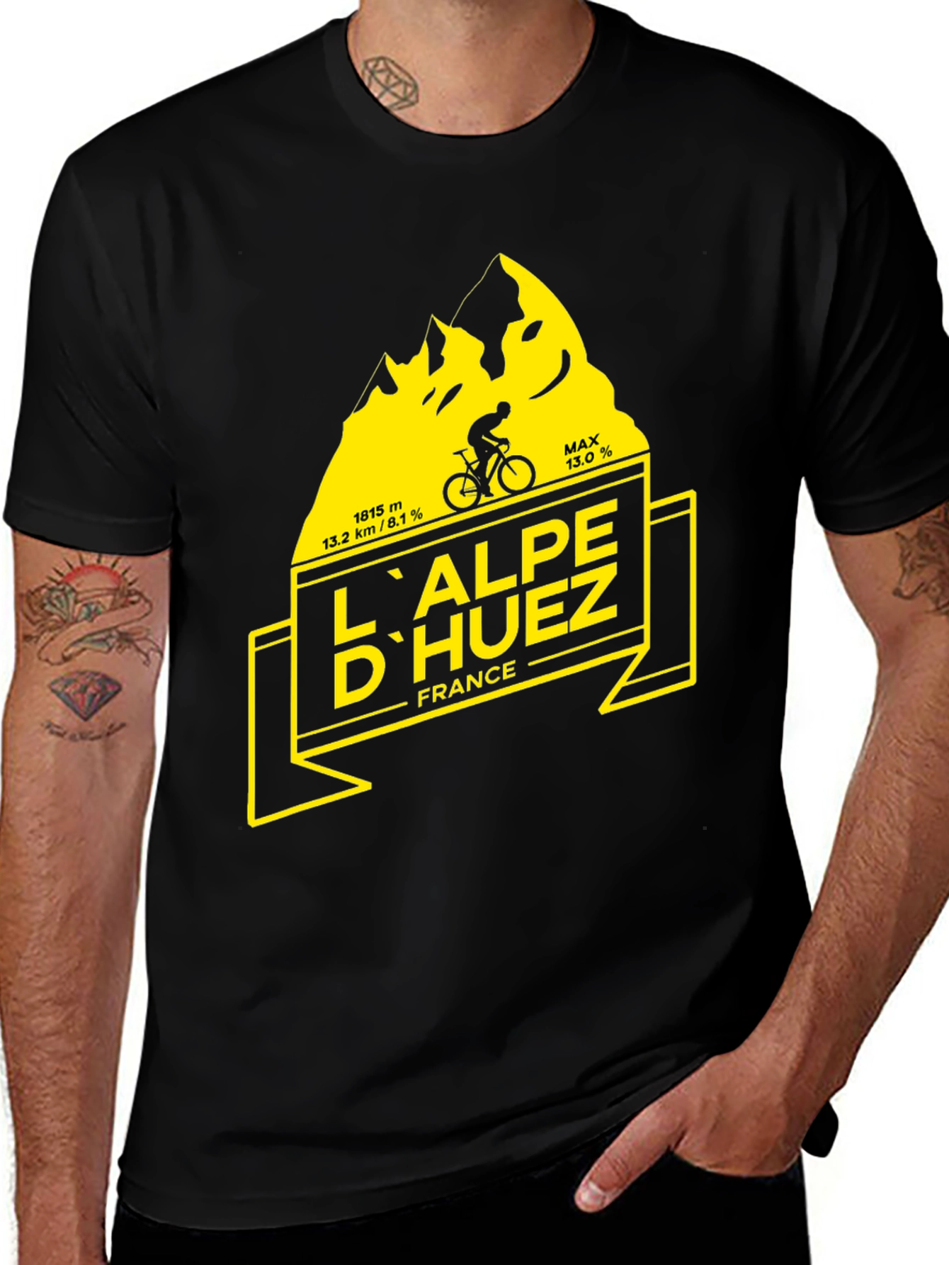 Variant 11 of Alpe D'Huez France Cycling T-Shirt