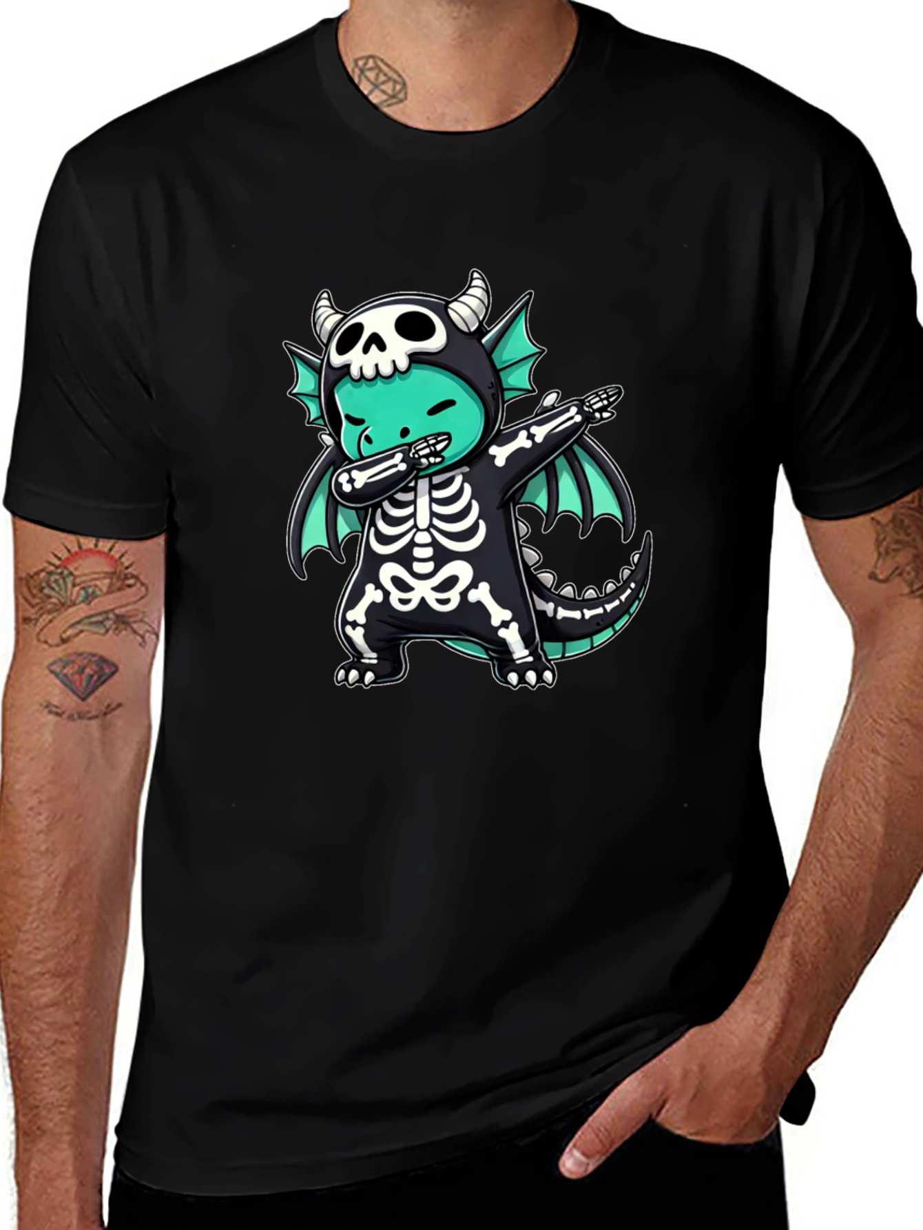 Variant 25 of Dabbing Dragon Halloween Costume T-Shirt