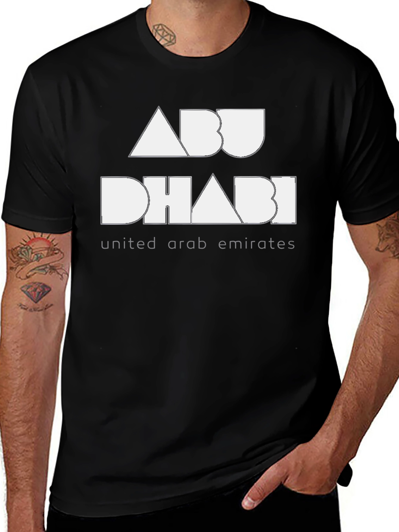 Abu Dhabi Graphic Tee - United Arab Emirates T-Shirt