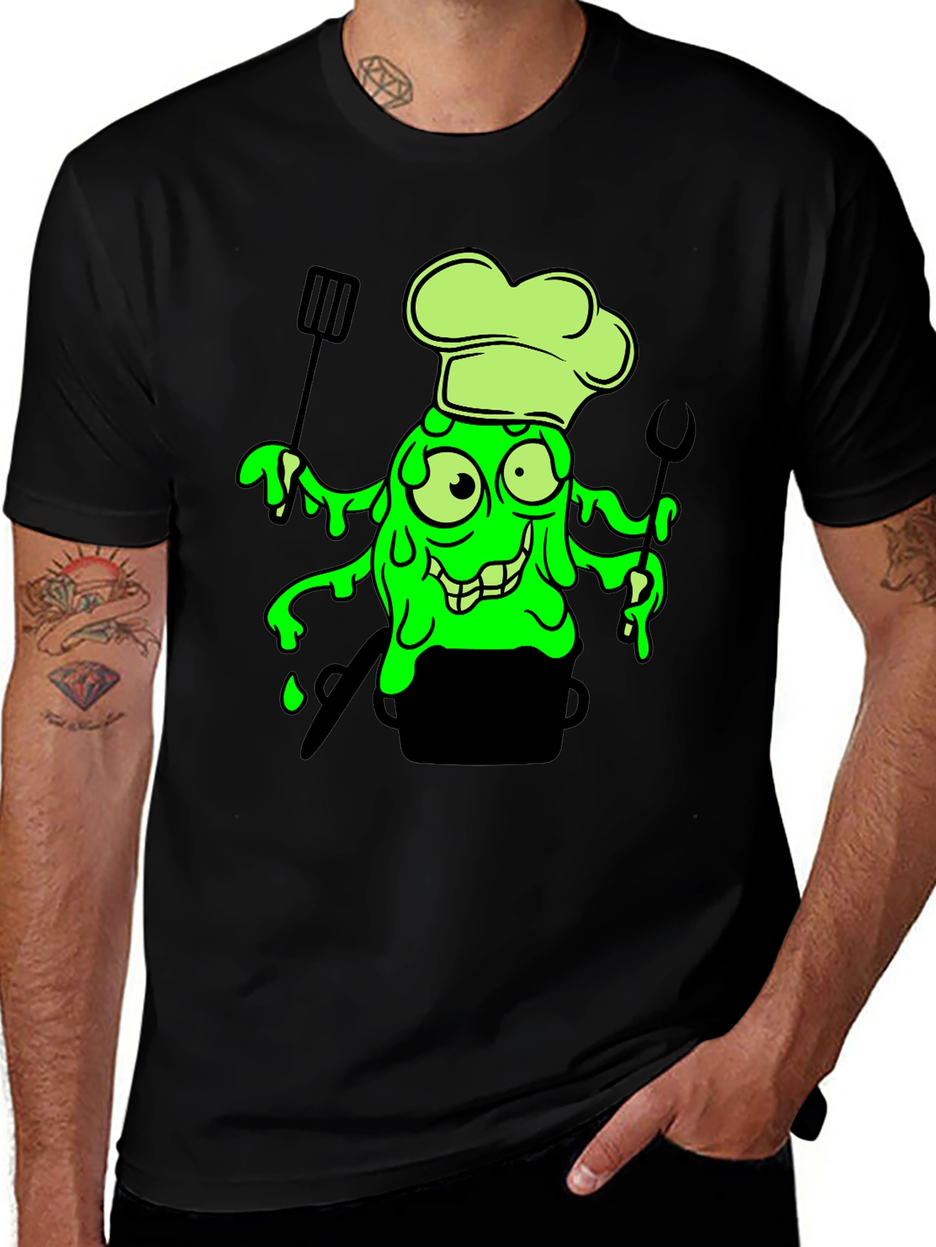 Variant 22 of Chef Slime Graphic Tee - Fun, Unique Design!