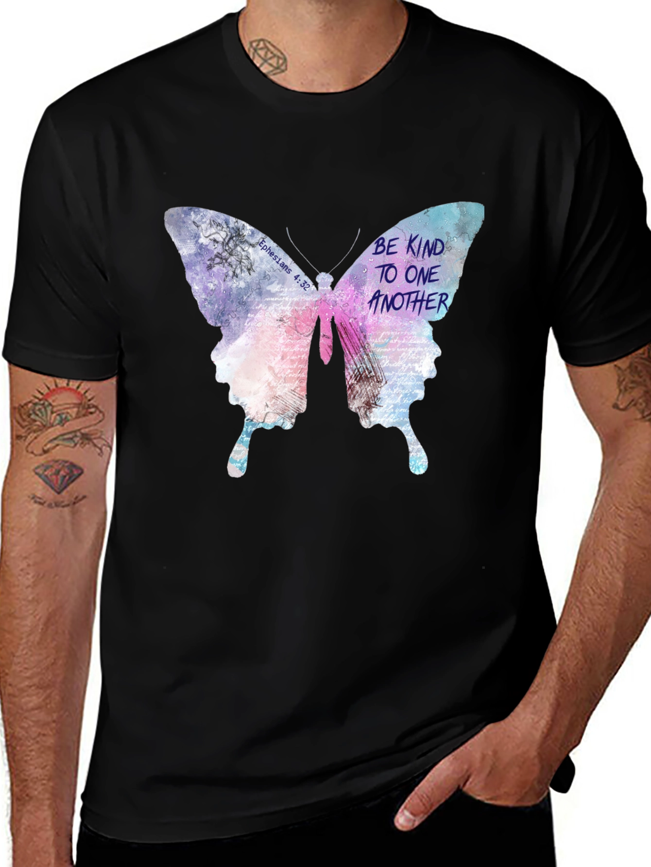 Variant 24 of Butterfly Kindness T-Shirt, Christian Tee