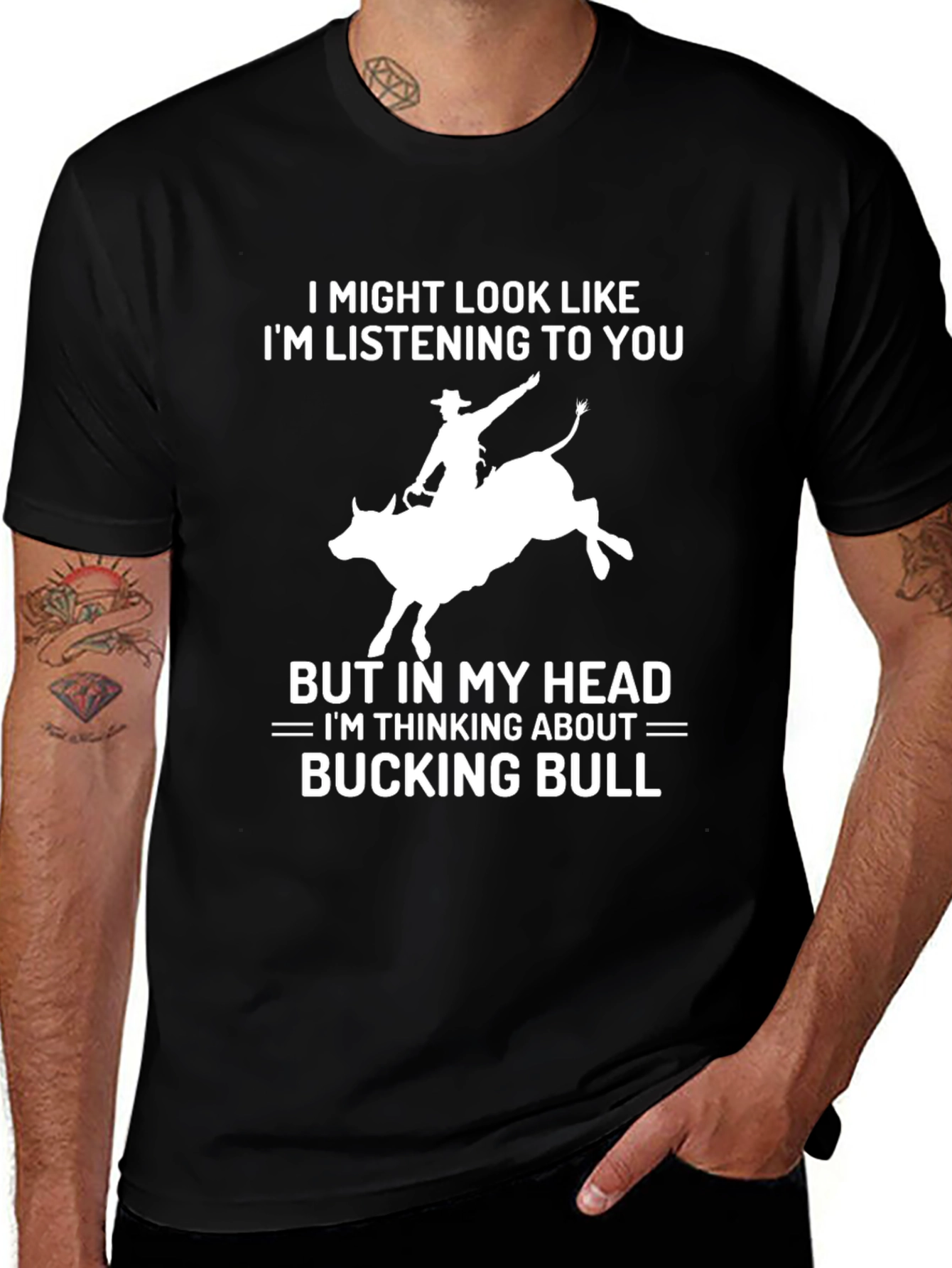 Bucking Bull T-Shirt Rodeo Cowboy Tee