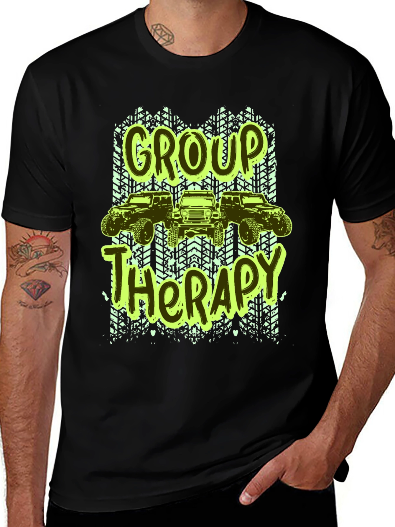 Variant 3 of Group Therapy Jeep T-Shirt
