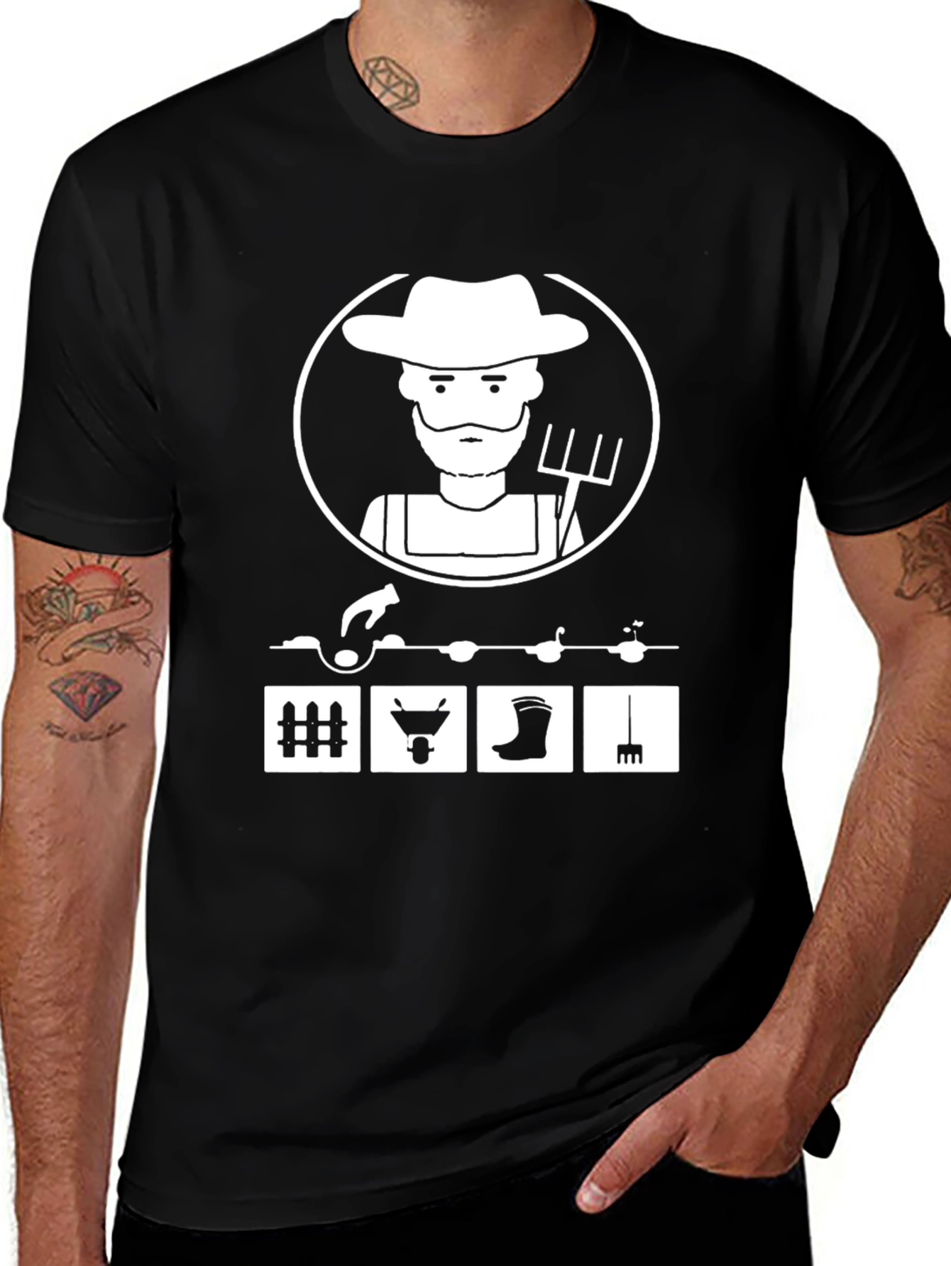 Variant 5 of Farmer Graphic T-Shirt - Farm Life Tee