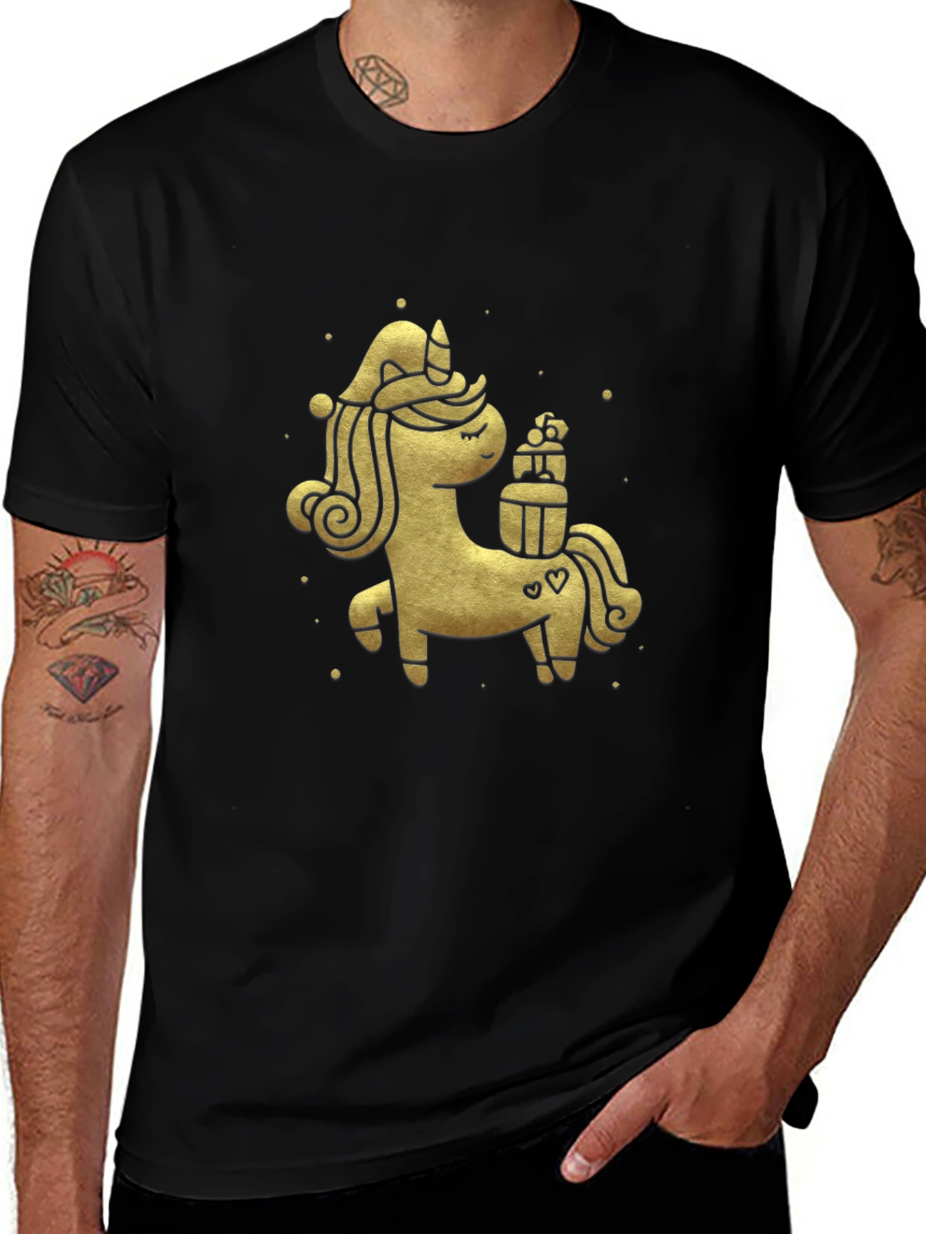 Festive Unicorn Graphic Tee
