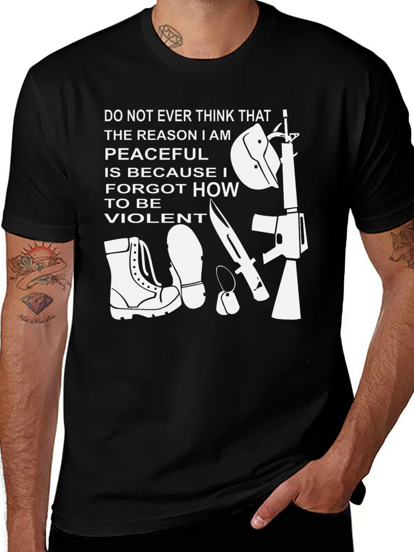 Variant 9 of Violent Peaceful Graphic T-Shirt