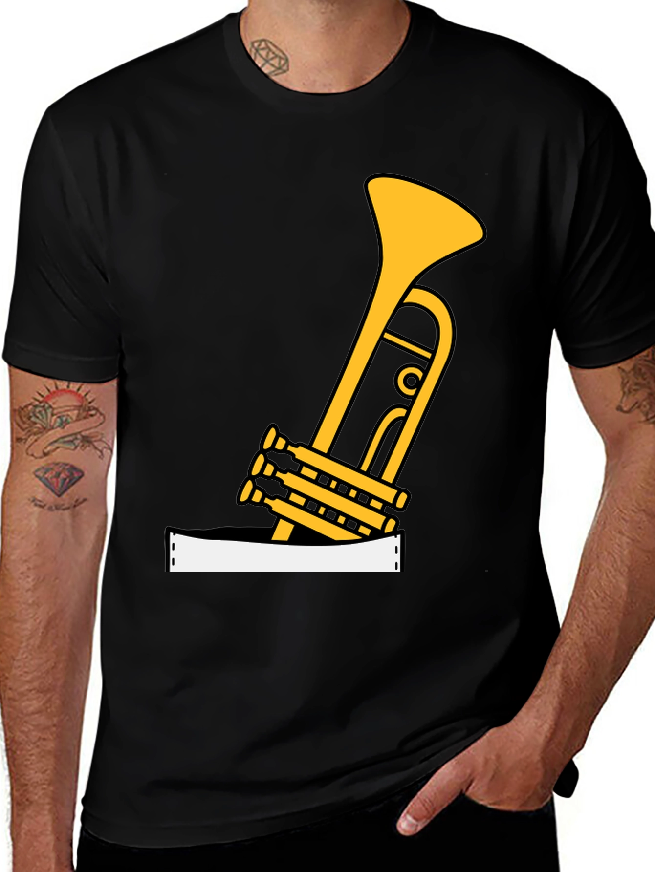 Variant 2 of Musical Trumpet Graphic Tee