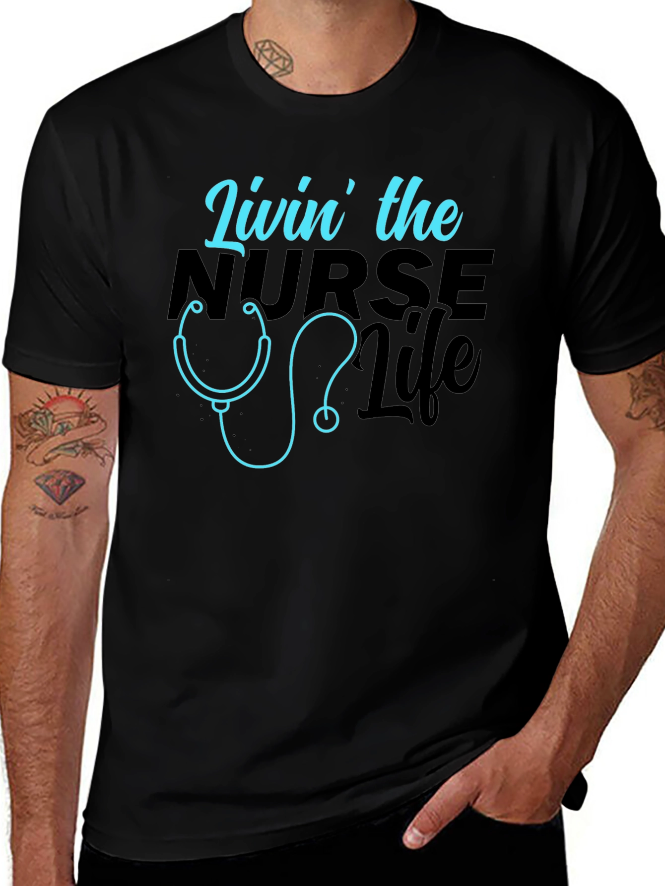 Variant 12 of Livin' the Nurse Life Graphic T-Shirt