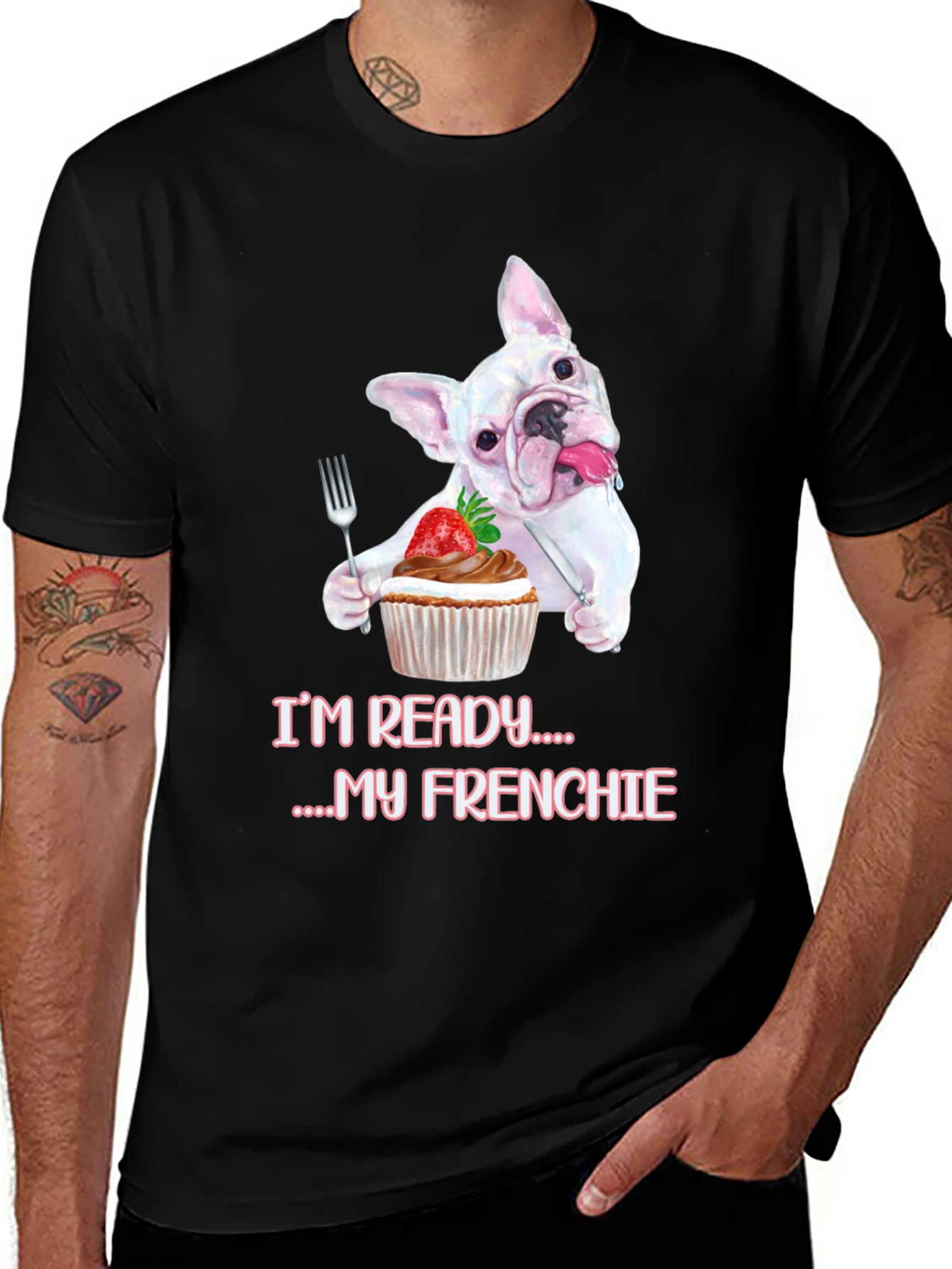 Variant 27 of I'm Ready Frenchie T-Shirt, Cute Dog Tee