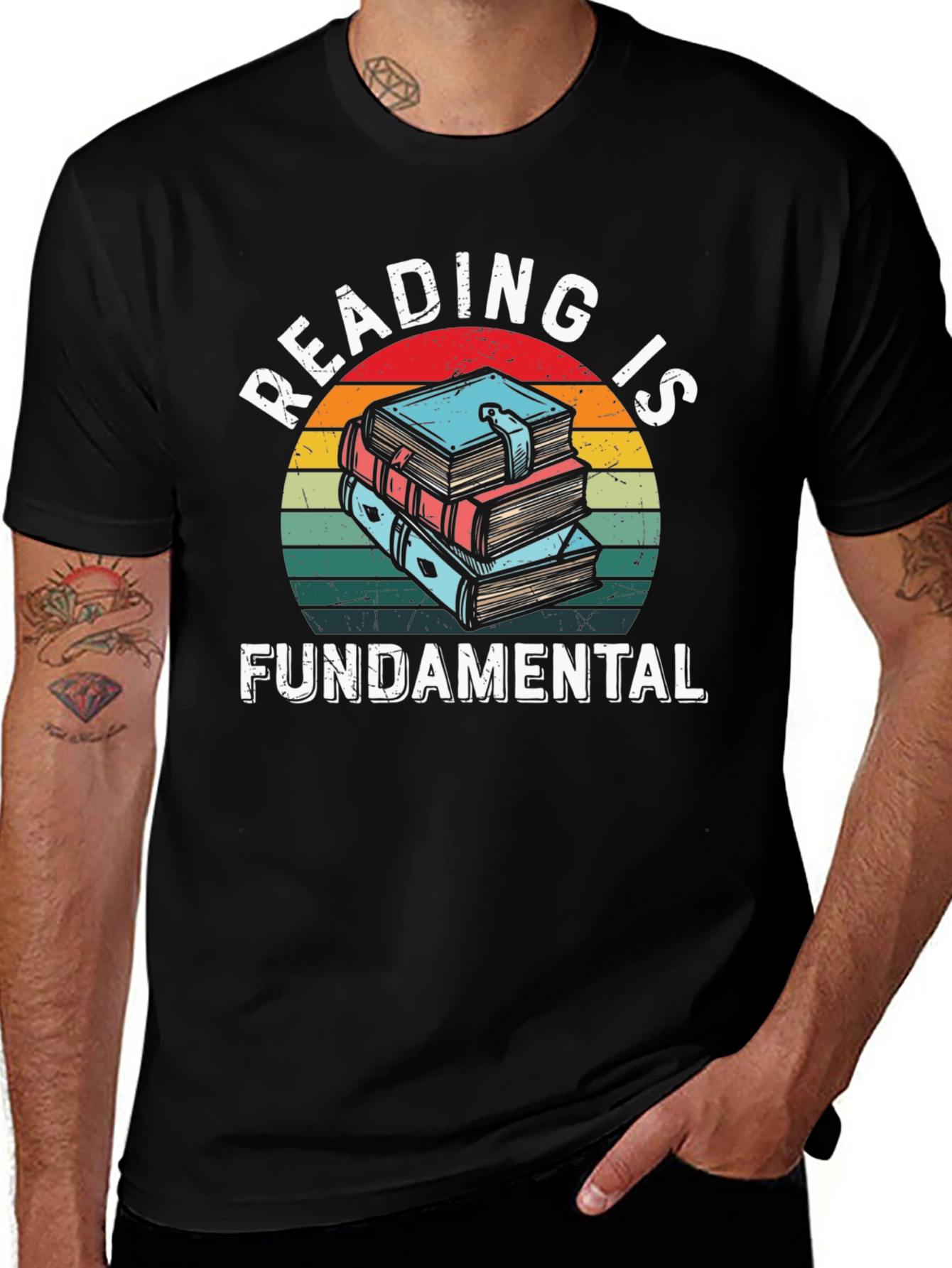 Variant 3 of Reading is Fundamental Graphic Tee