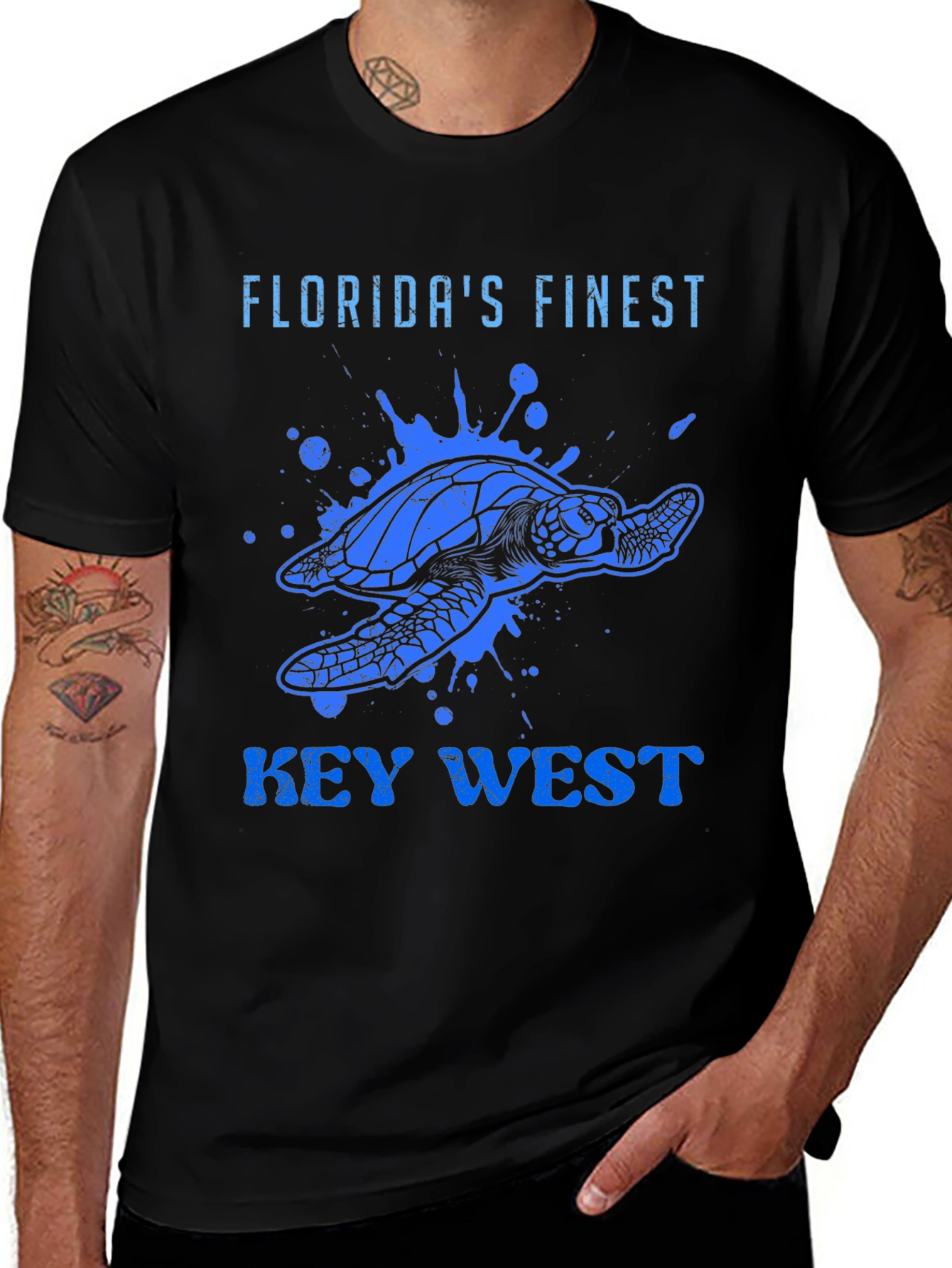 Florida's Finest Key West Turtle Graphic T-Shirt
