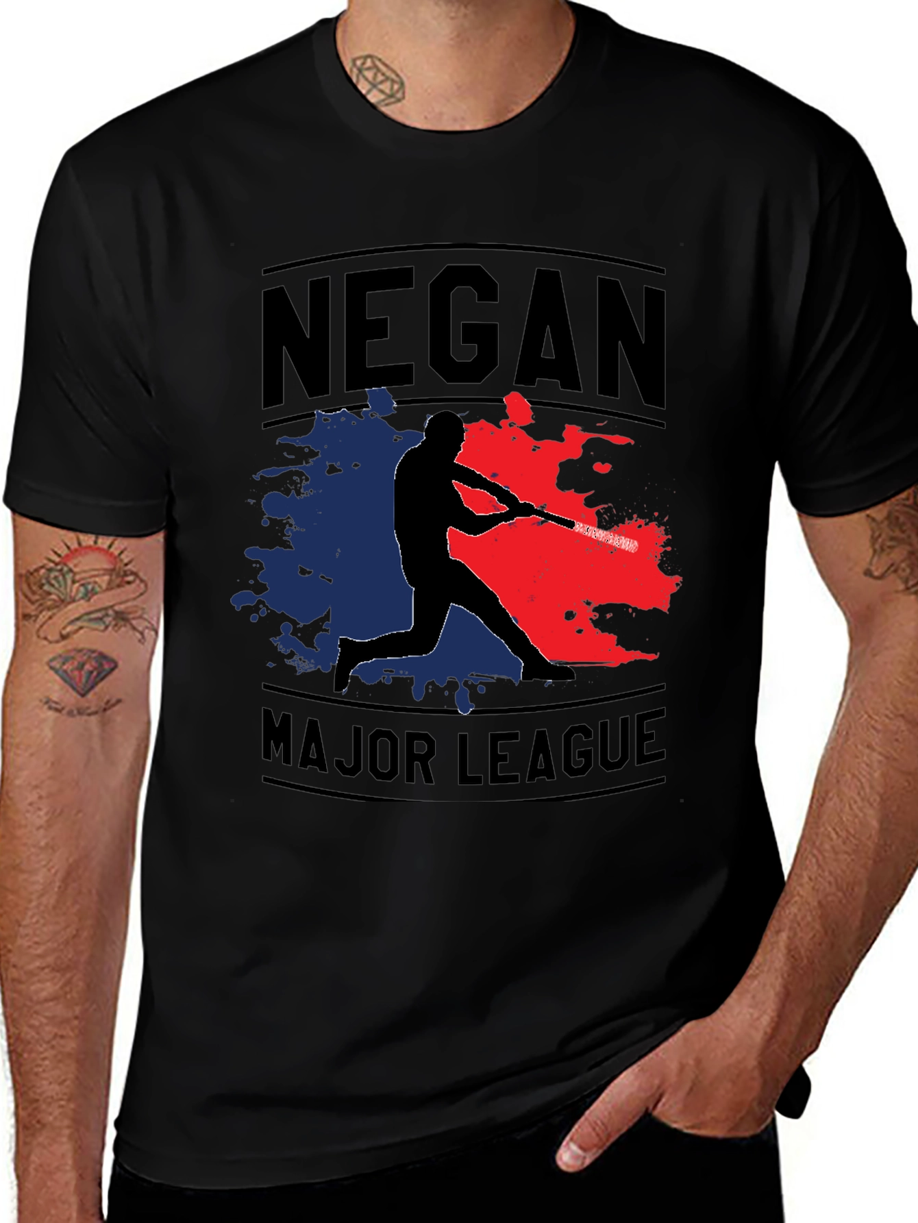 Variant 16 of Negan Major League Baseball Graphic Tee