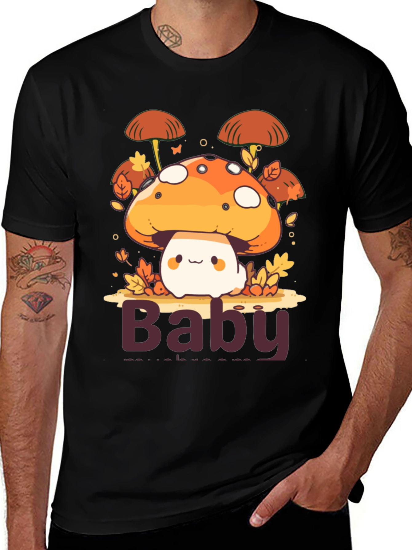 Variant 3 of Cute Baby Mushroom Graphic T-Shirt