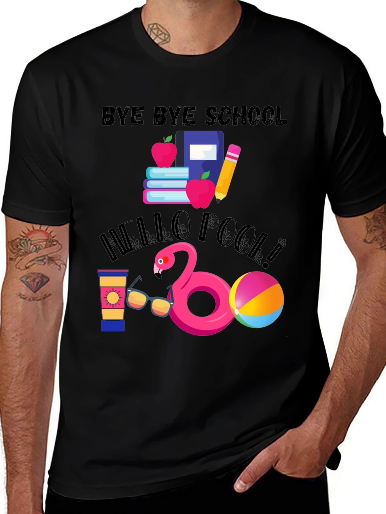 Bye Bye School Hello Pool T-Shirt