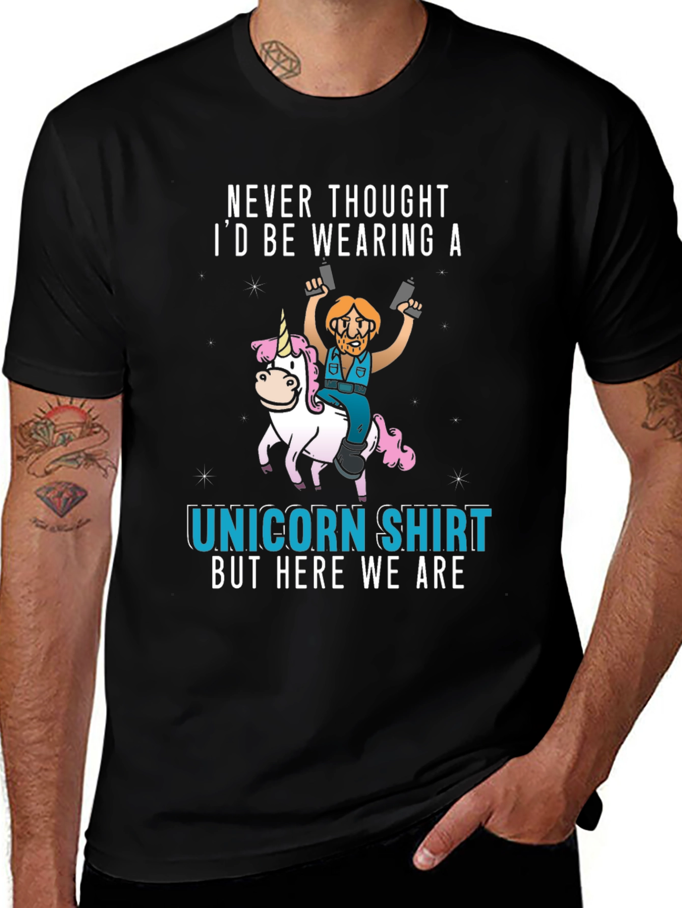 Variant 14 of Unicorn Shirt - Never Thought I'd Be Wearing A...