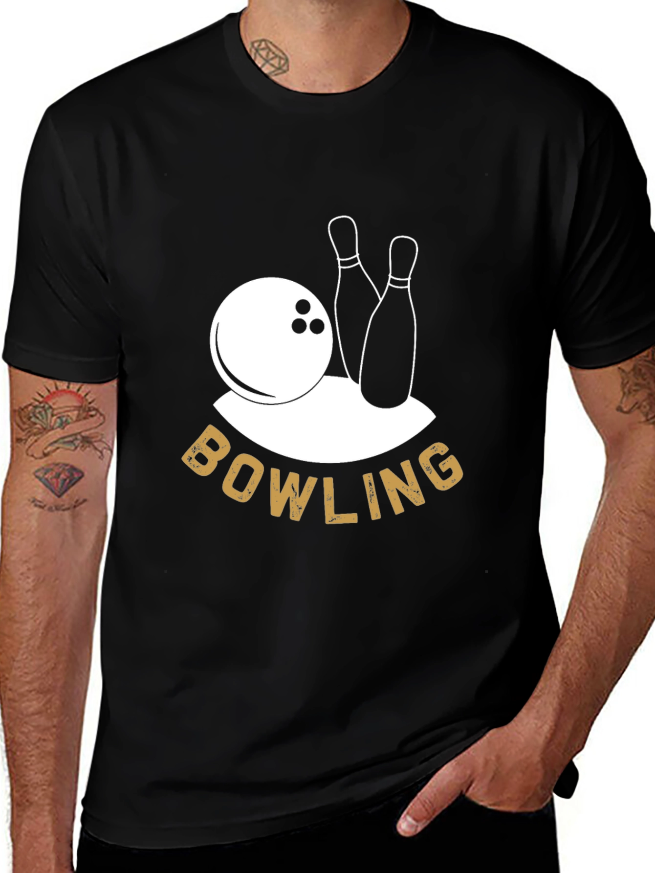 Bowling Graphic Tee - Strike Style!
