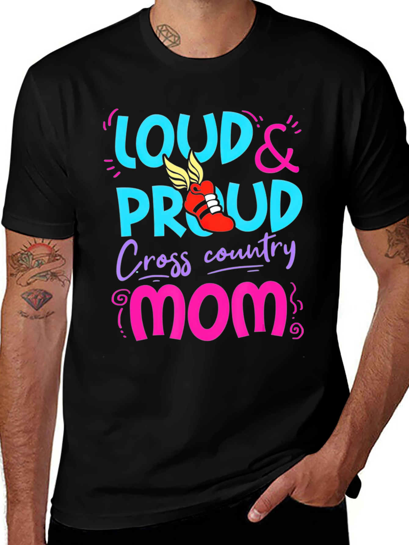 Loud & Proud Cross Country Mom T-Shirt