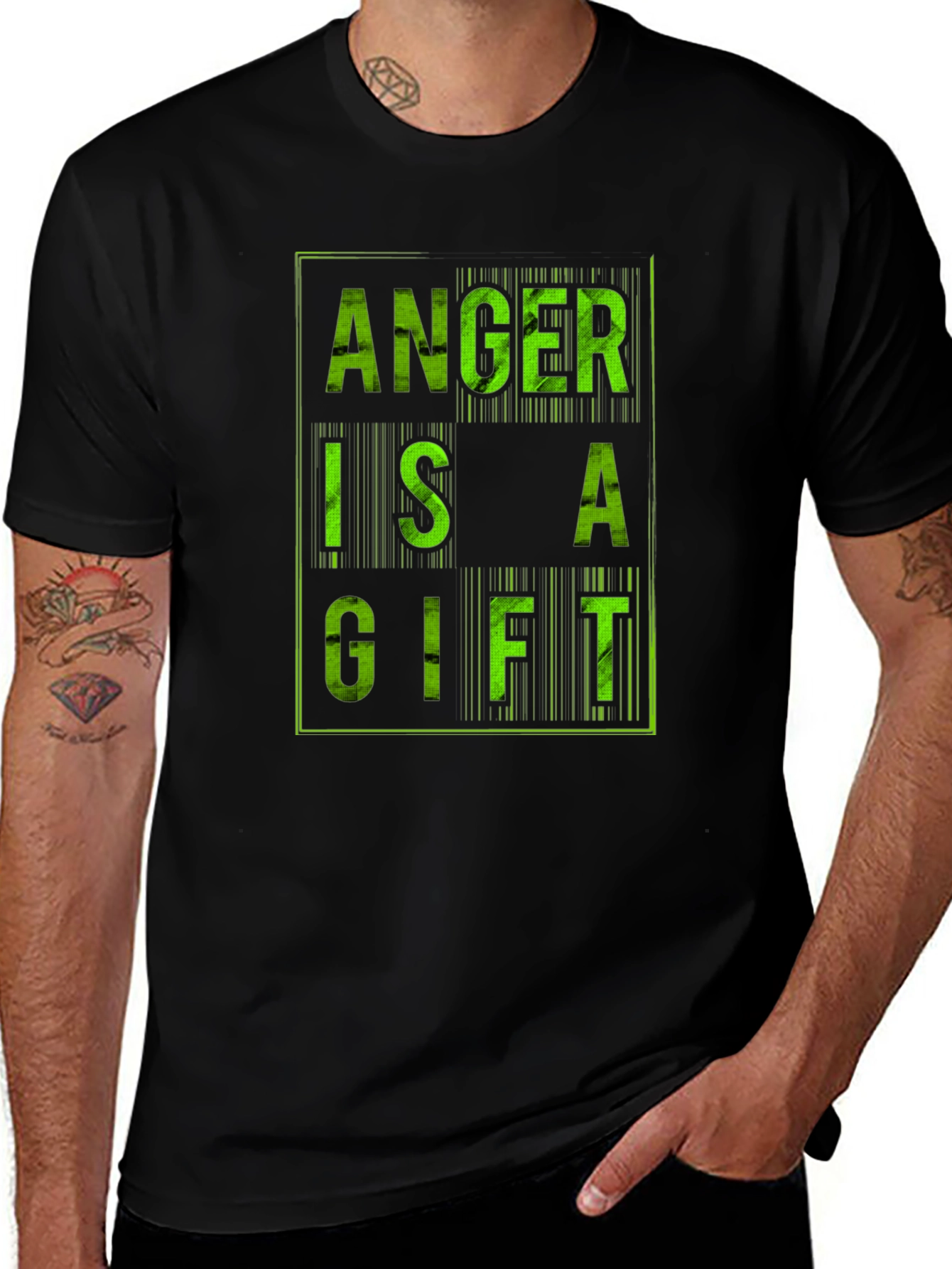 Variant 6 of Anger is a Gift Graphic Tee - Black