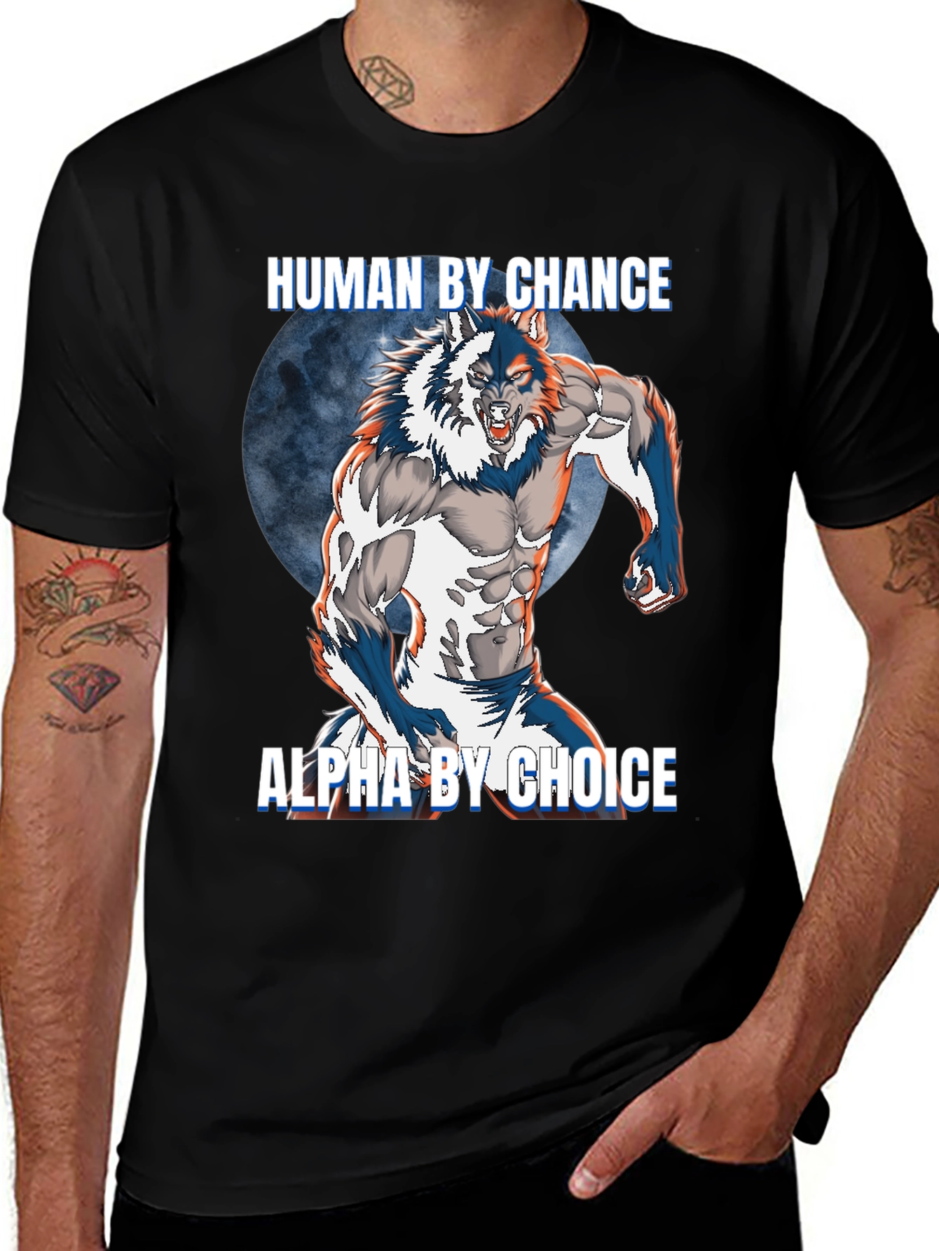 Variant 28 of Human By Chance Alpha By Choice T-Shirt