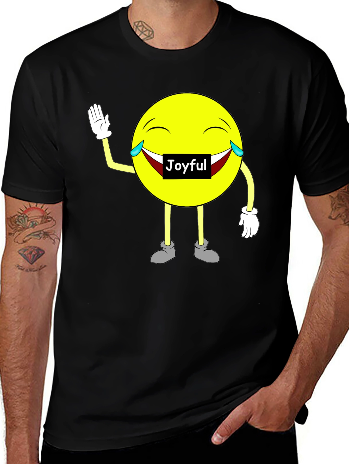 Joyful Emoji Graphic T-Shirt - Unisex