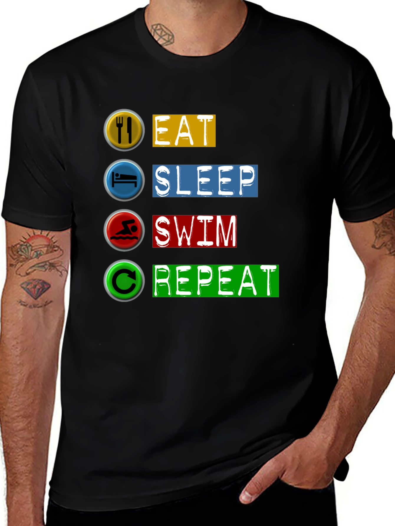 Eat Sleep Swim Repeat T-Shirt
