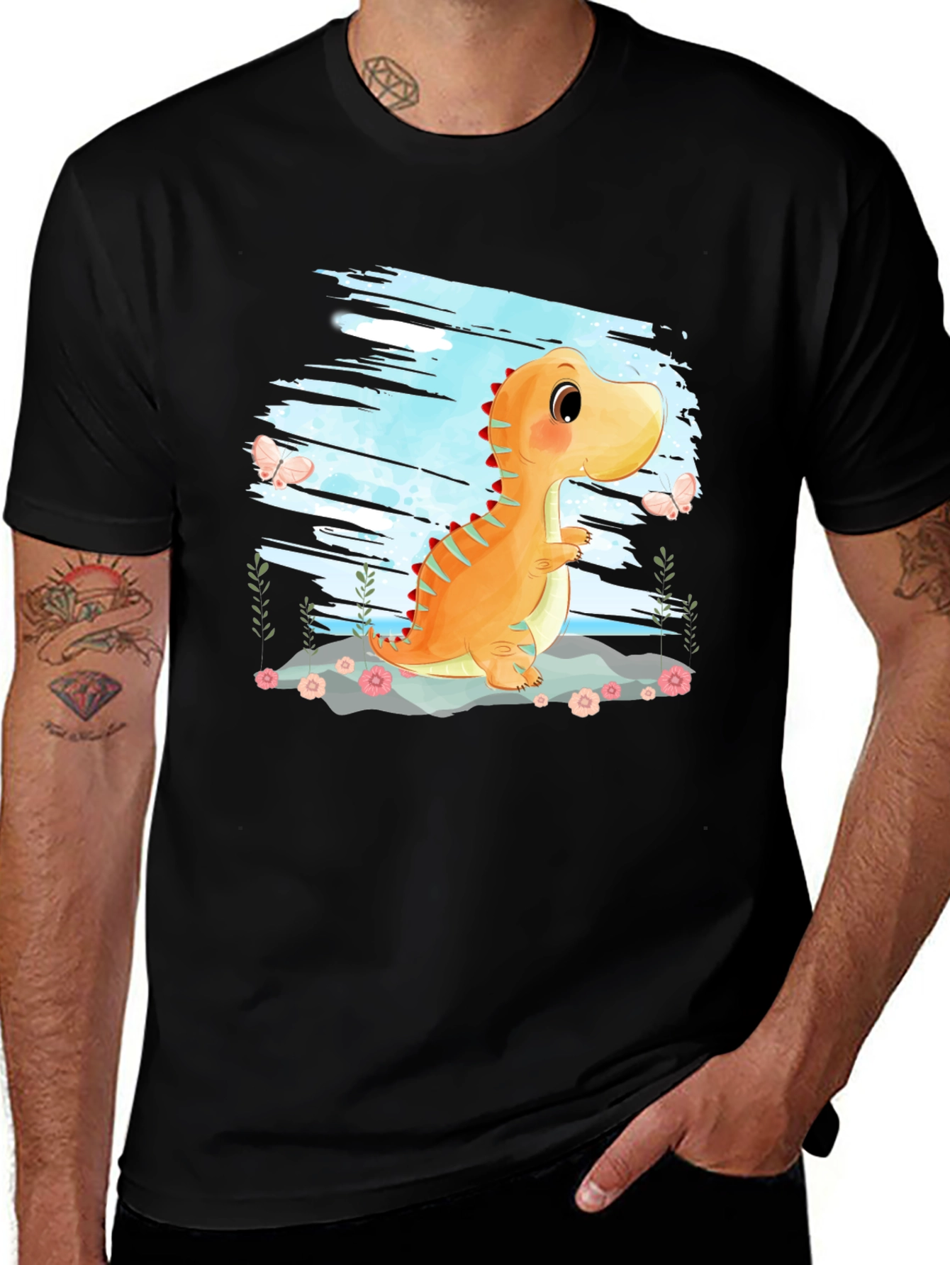 Variant 30 of Cute Dinosaur Graphic T-Shirt