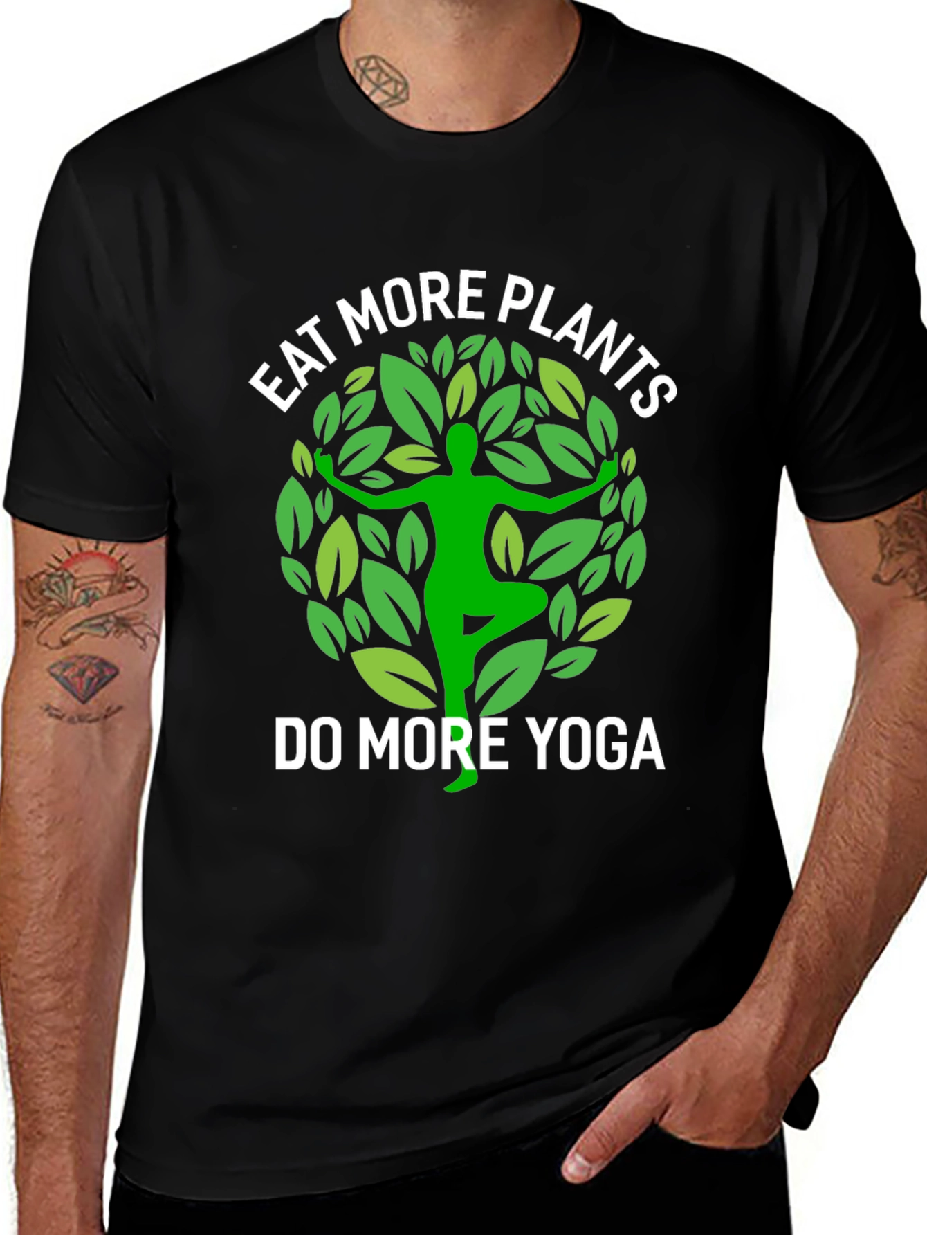 Eat More Plants Do More Yoga T-Shirt