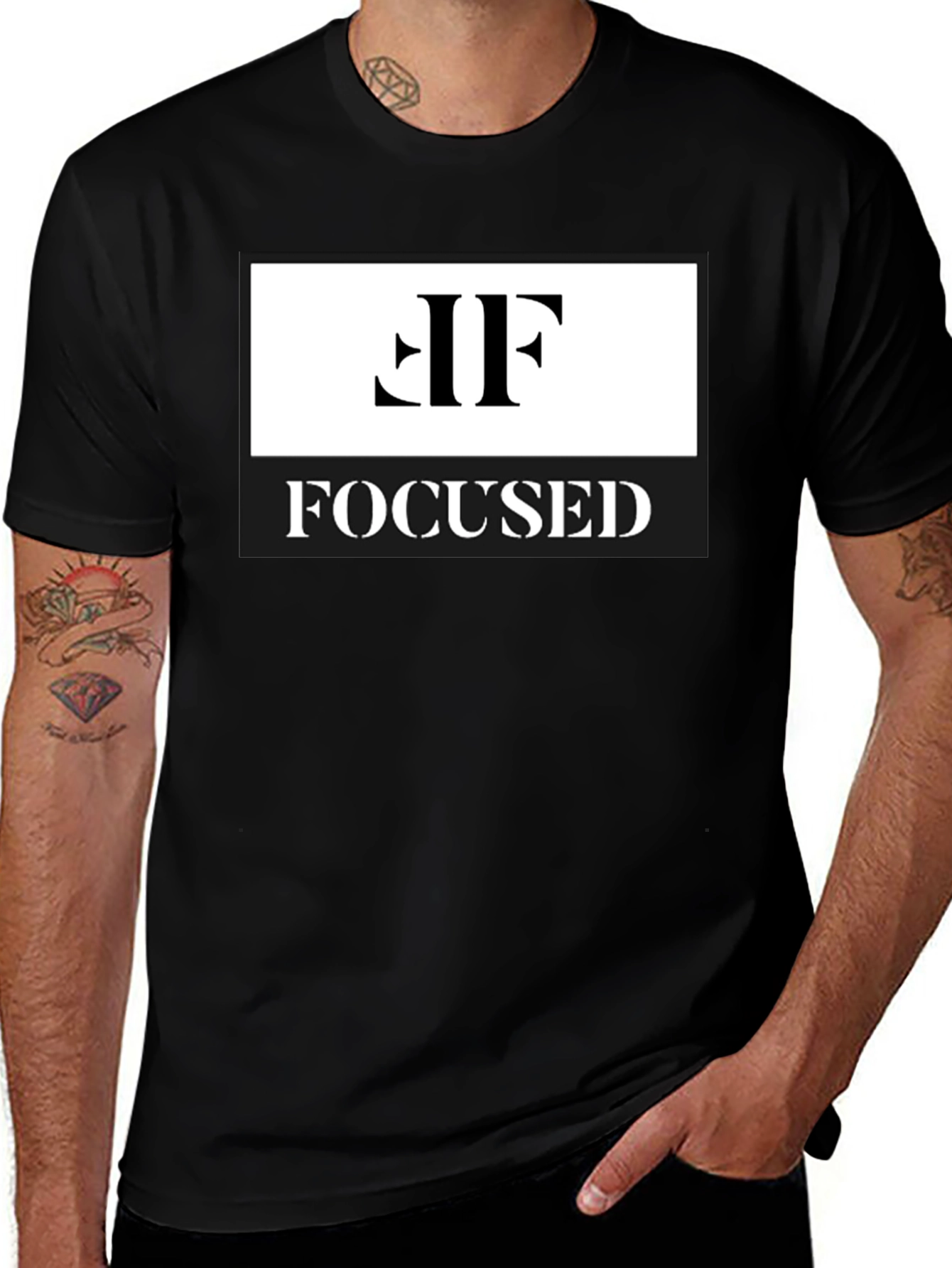 Variant 2 of Focused Graphic T-Shirt - Stylish & Motivating Design