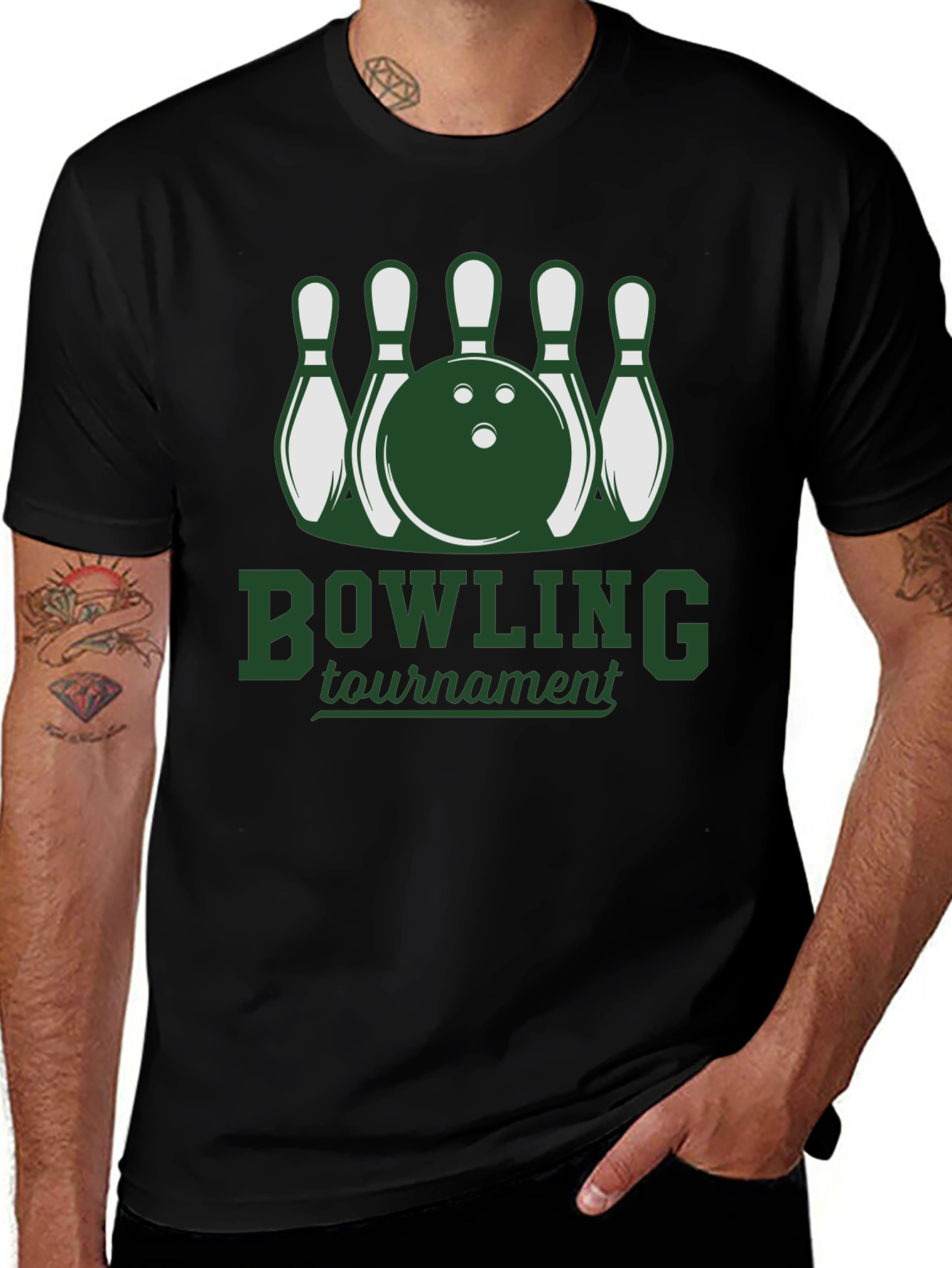 Variant 15 of Bowling Tournament Graphic Tee - Strike in Style!