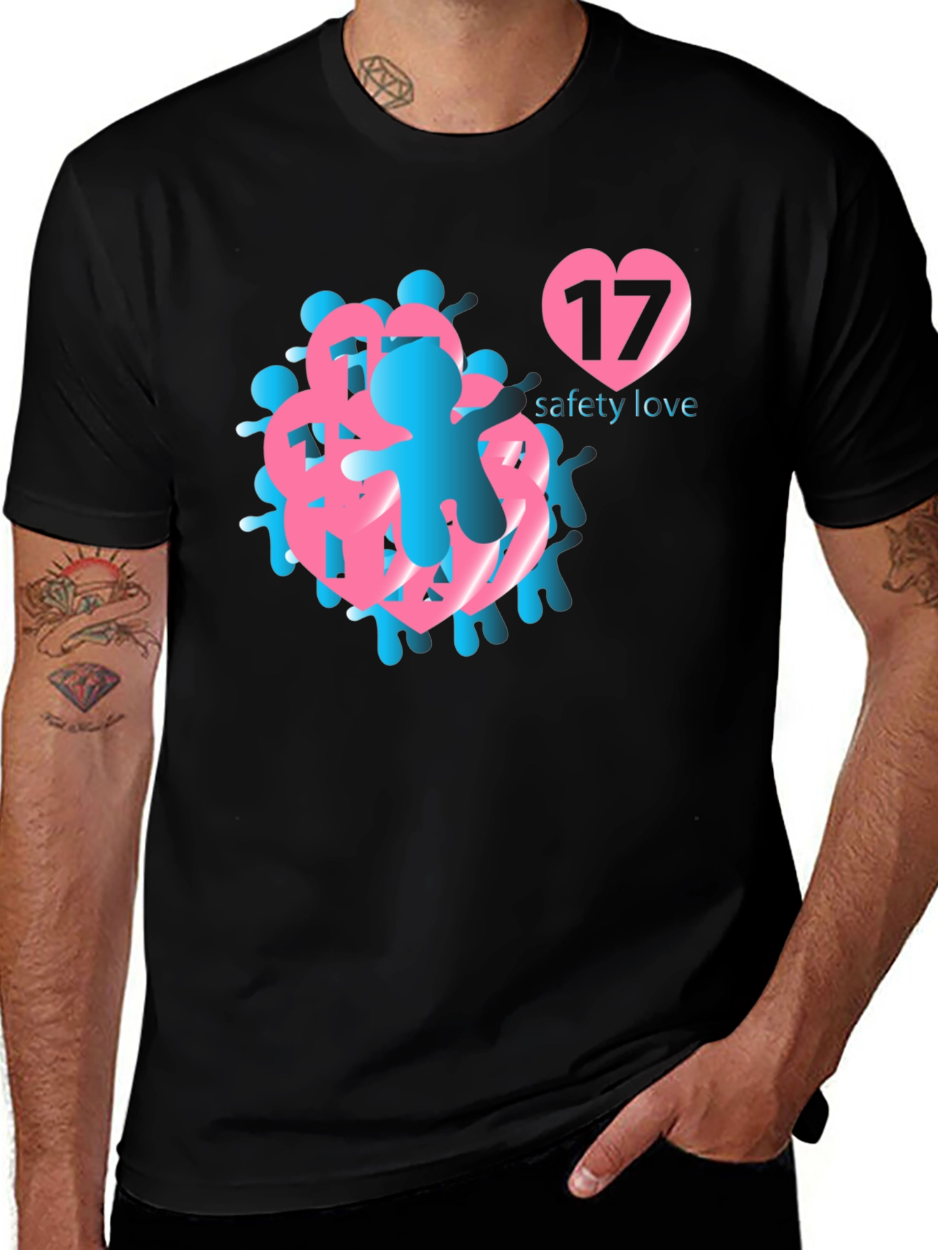 Variant 21 of Safety Love Graphic T-Shirt - Stylish Comfort
