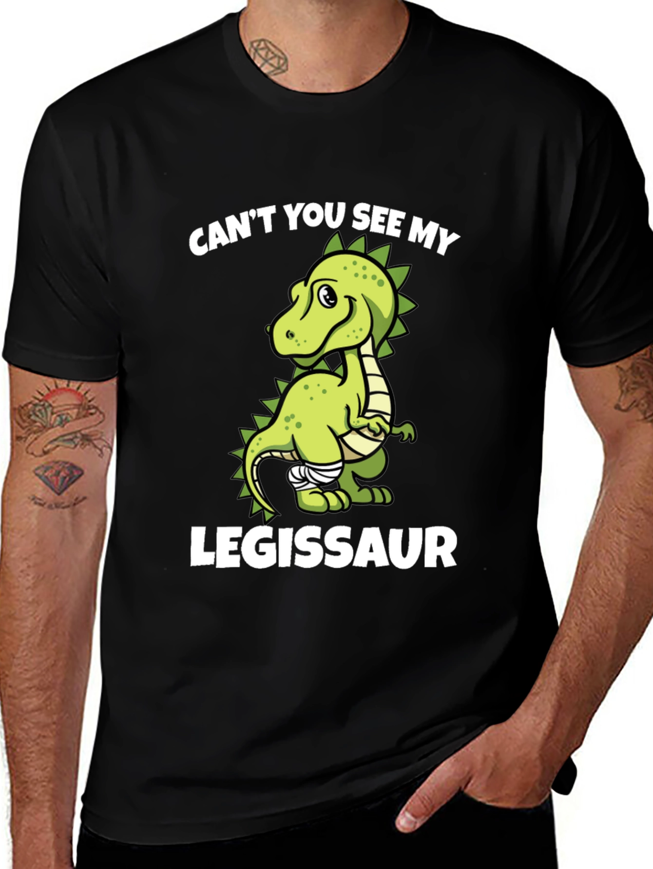 Variant 20 of Legissaur T-Shirt - Funny Dinosaur Tee