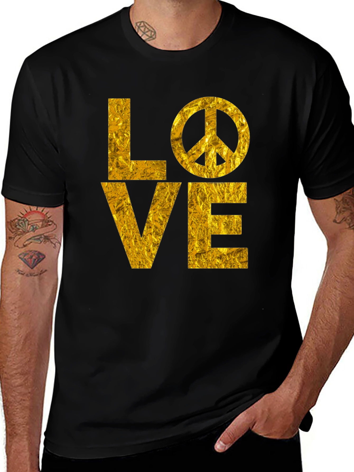 Variant 30 of LOVE Peace Sign Graphic T-Shirt