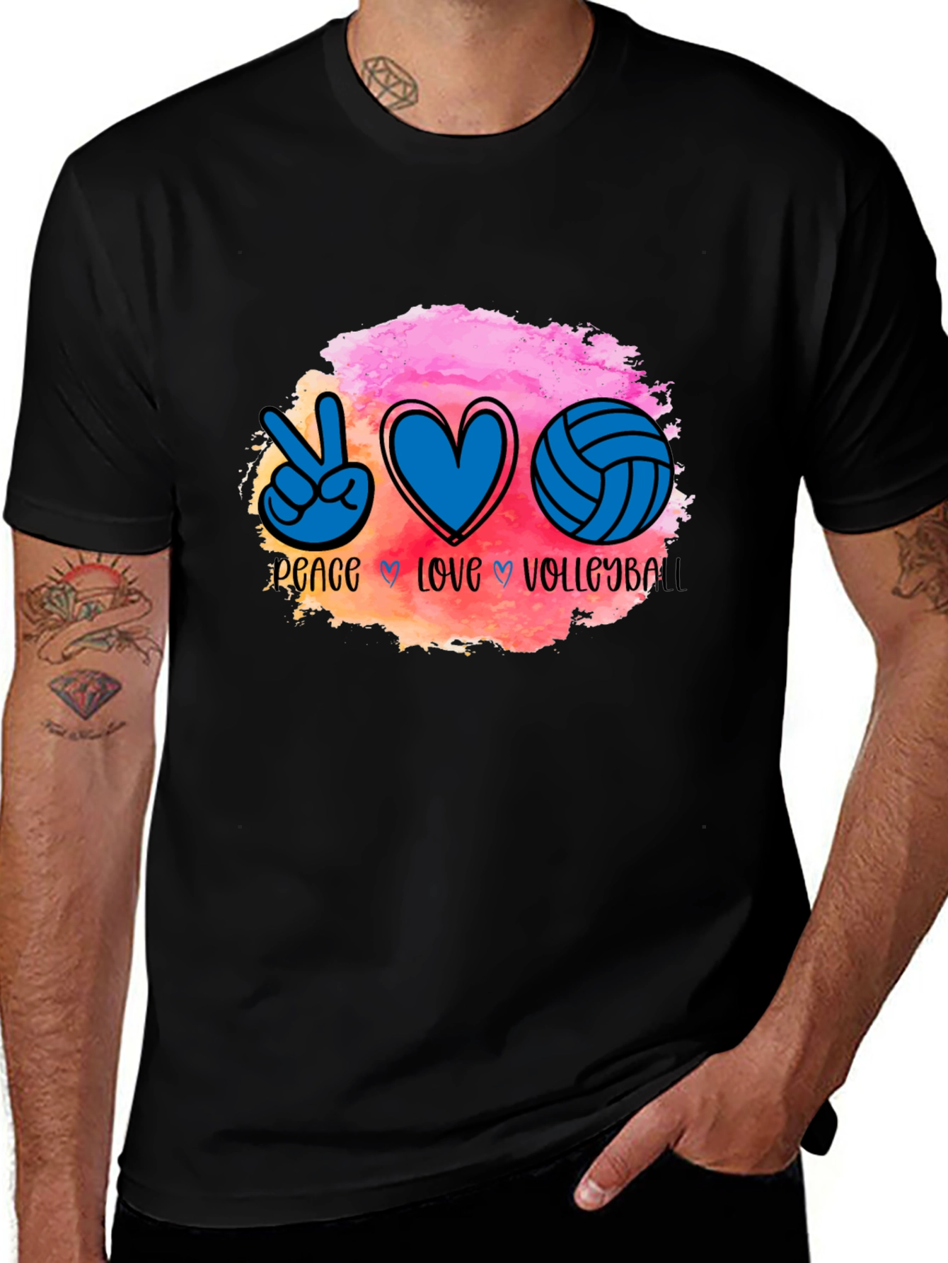 Variant 28 of Peace Love Volleyball T-Shirt