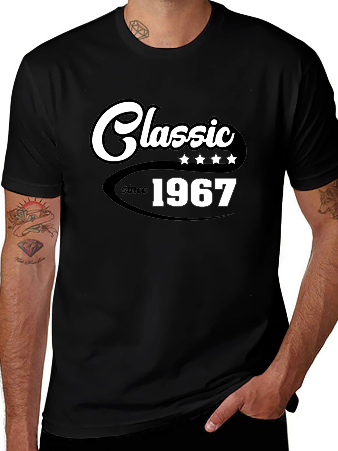 Variant 16 of Classic Since 1967 Black T-Shirt