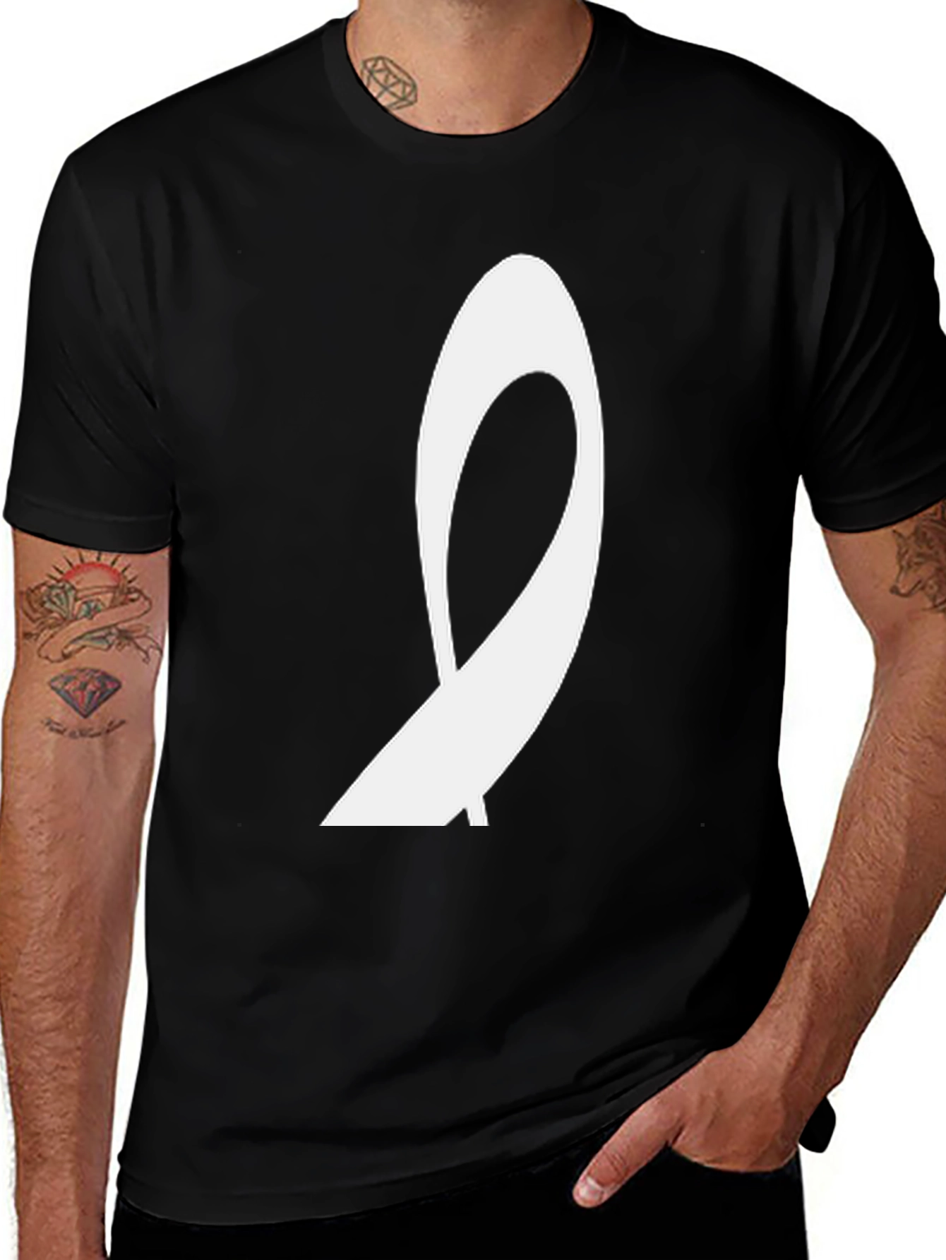 Variant 16 of Abstract Graphic Black Tee
