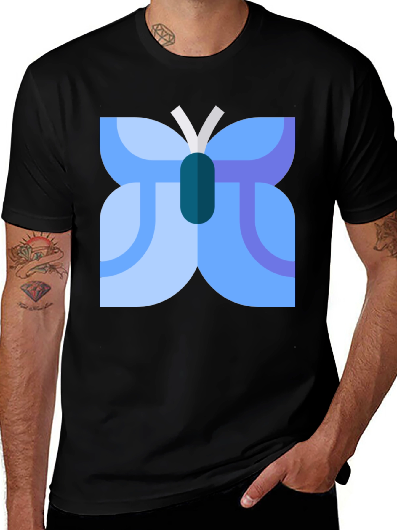 Variant 25 of Butterfly Graphic T-Shirt - Modern Design