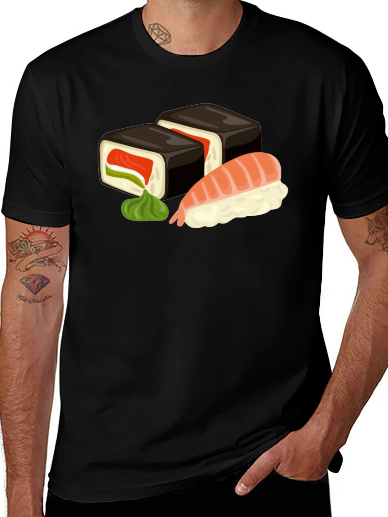 Variant 22 of Sushi Graphic T-Shirt - Unique Foodie Fashion