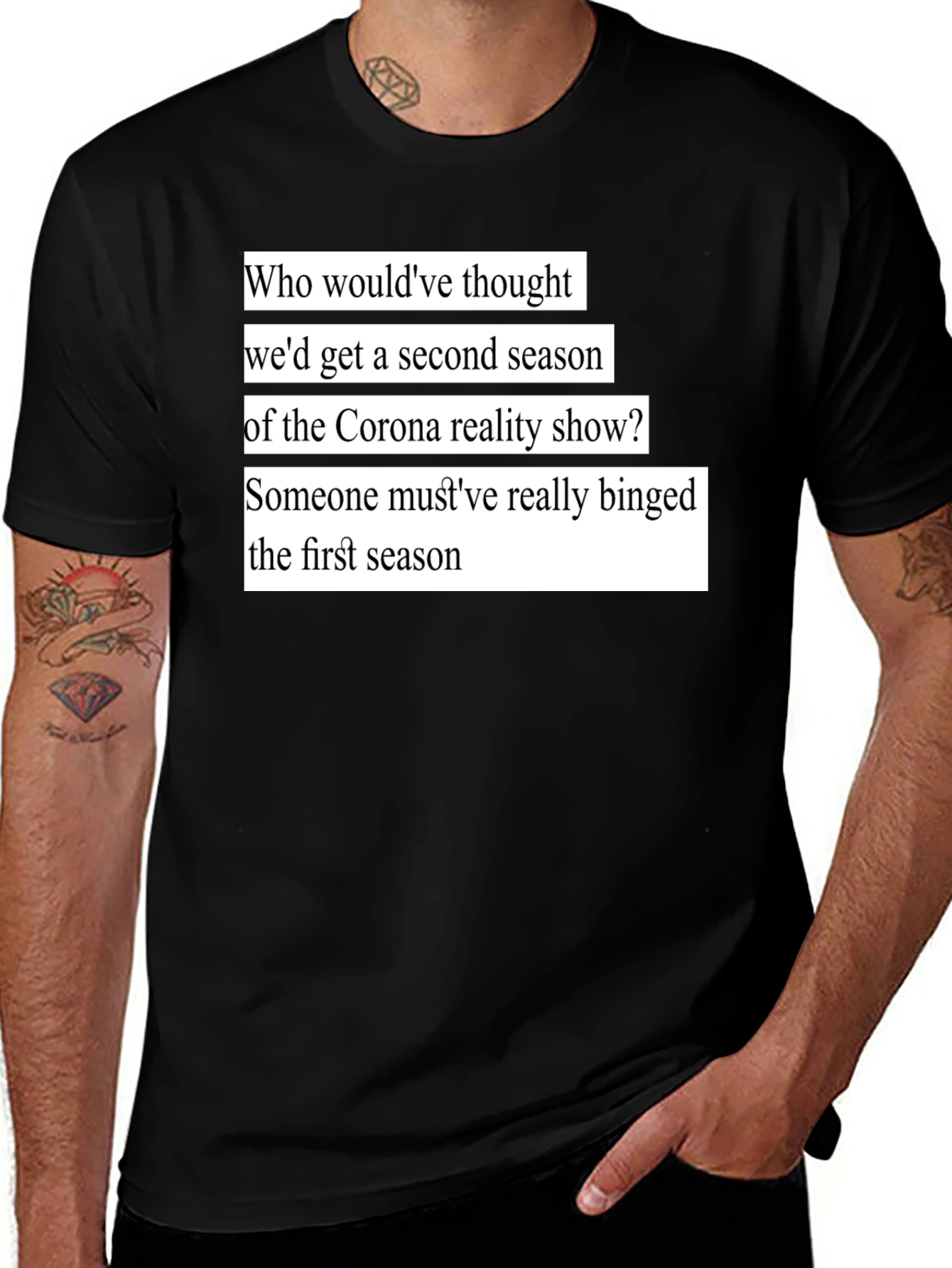 Variant 7 of Corona Reality Show T-Shirt