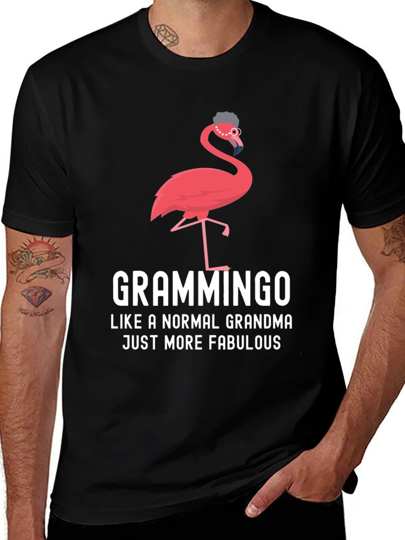 Variant 28 of Grammingo Grandma Flamingo T-Shirt