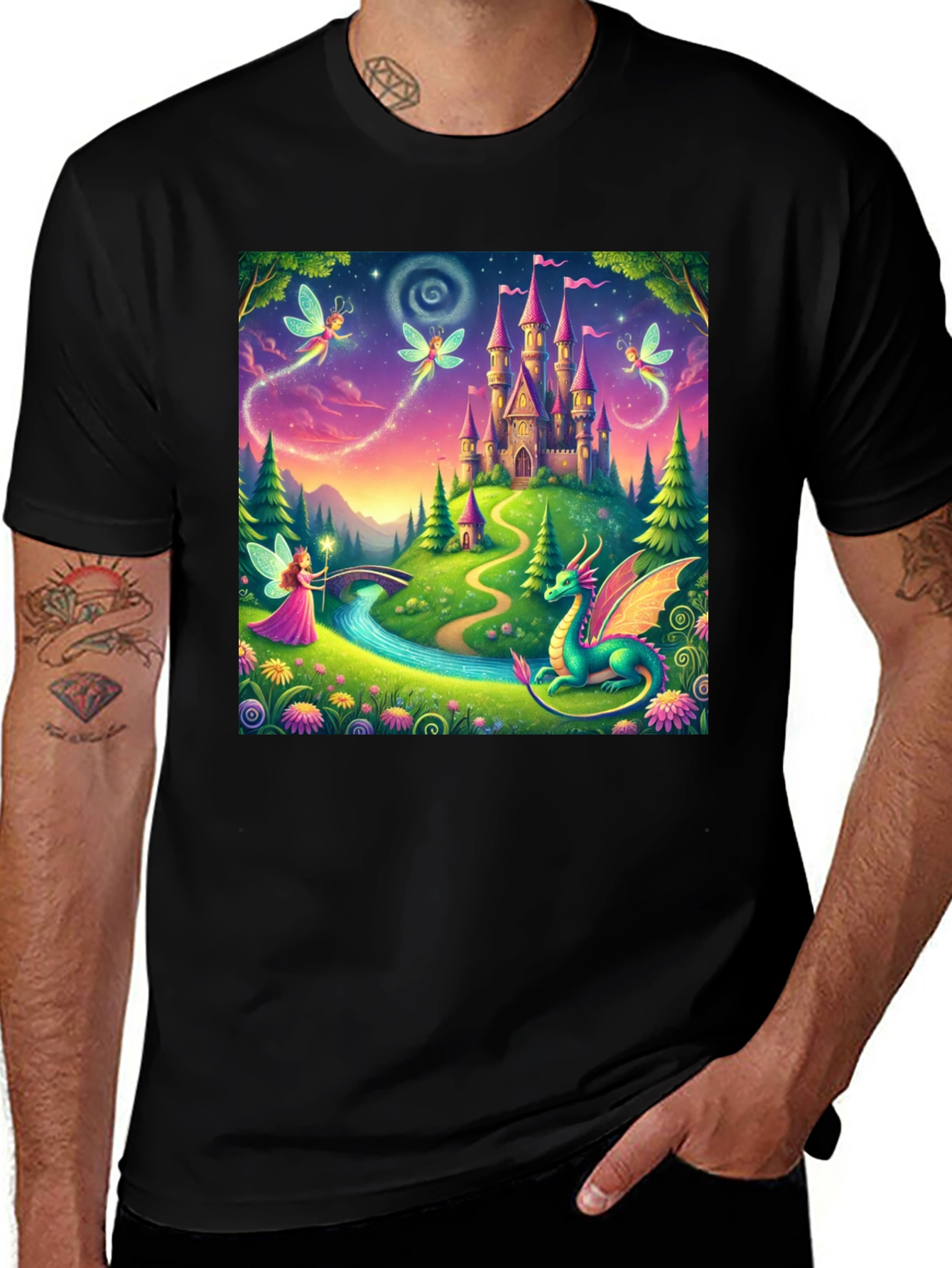 Variant 30 of Fantasy Castle Graphic Tee