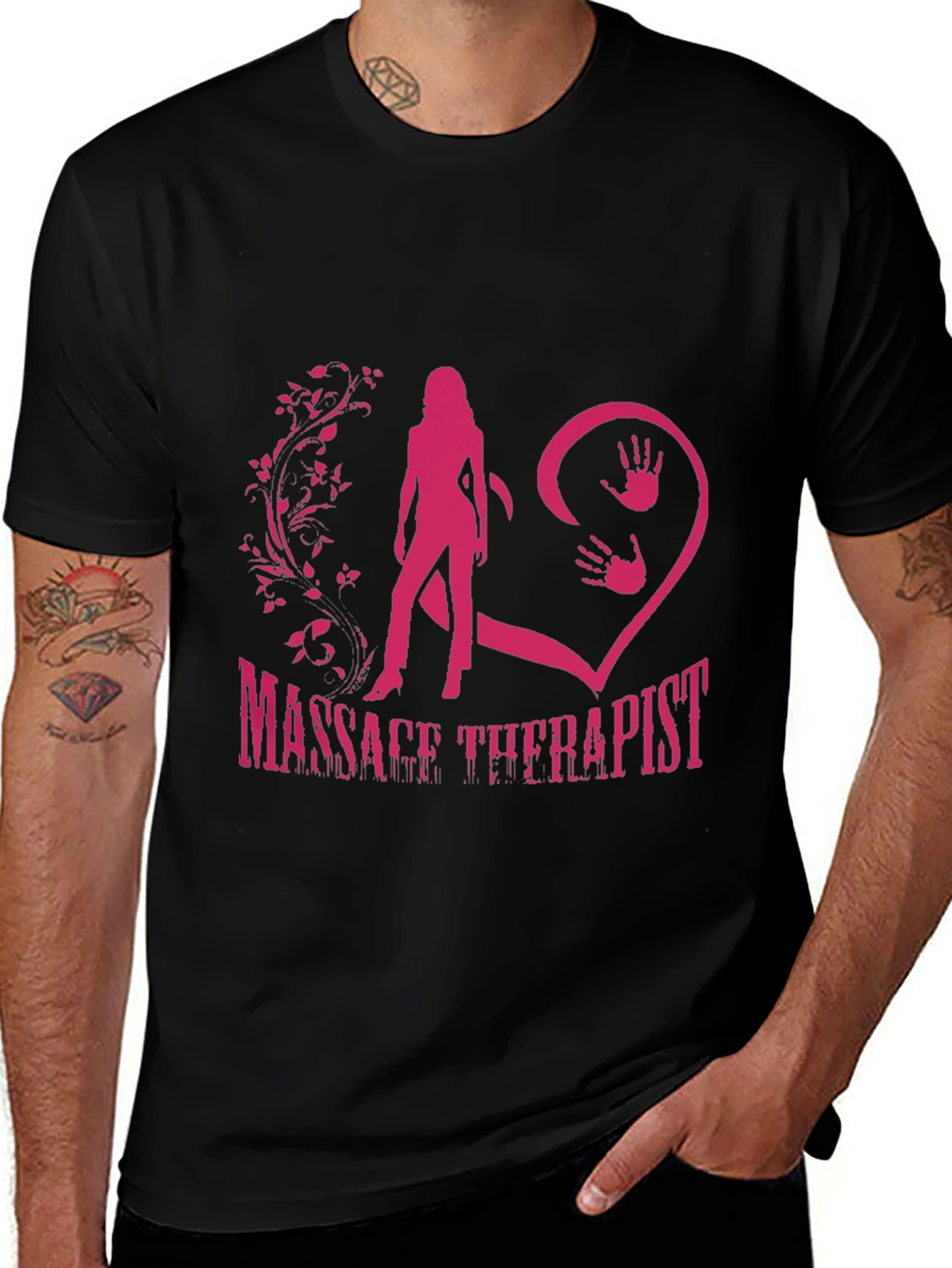 Variant 22 of Massage Therapist Graphic Tee - Stylish & Comfortable