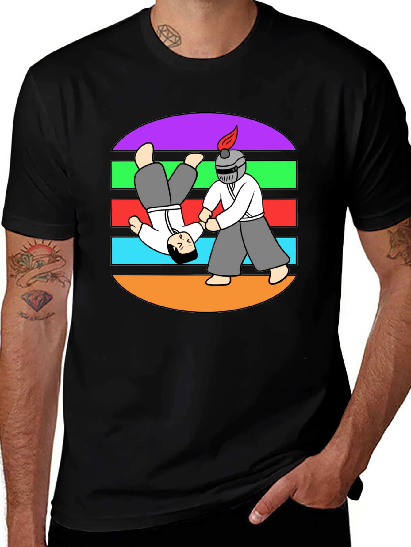 Aikido T-Shirt: Funny Martial Arts Cartoon