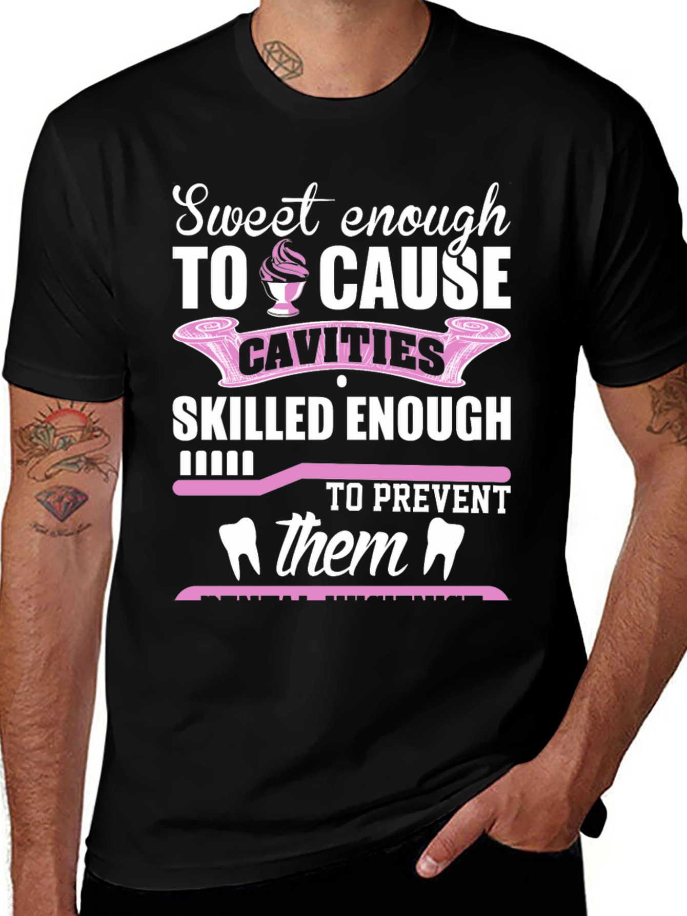 Variant 2 of Sweet Enough to Cause Cavities T-Shirt