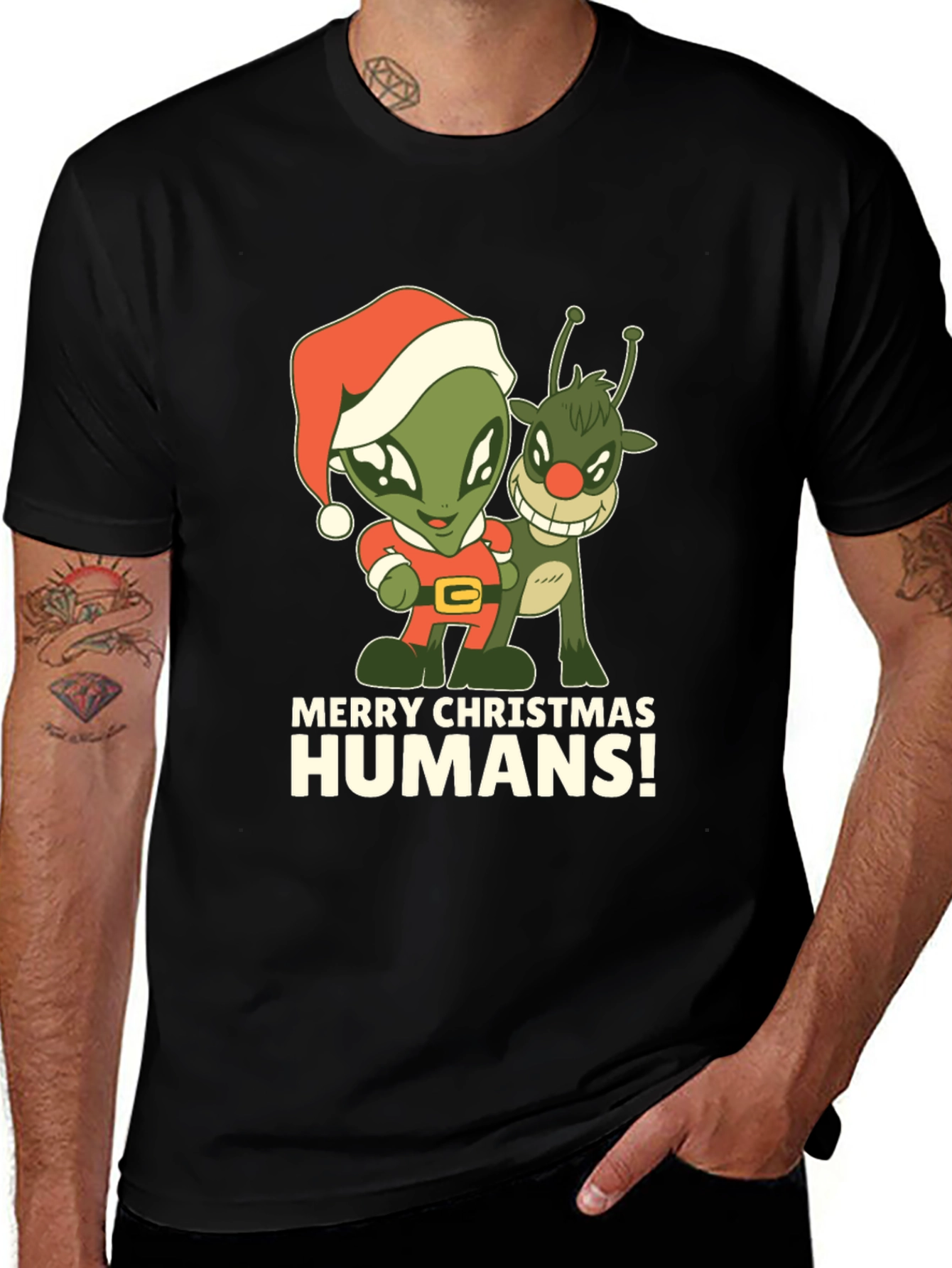 Variant 29 of Merry Christmas Humans T-Shirt