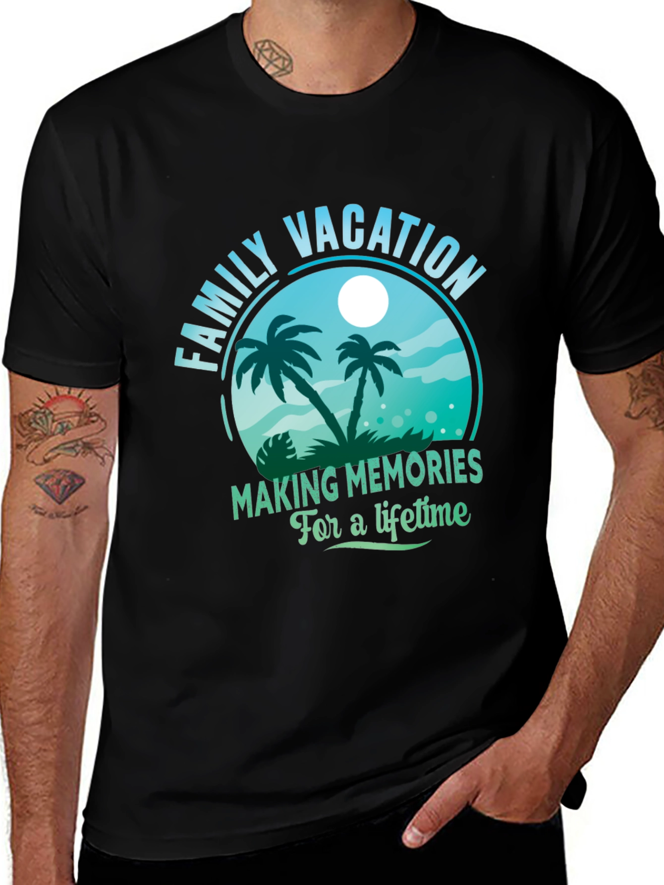 Variant 7 of Family Vacation Memories T-Shirt: Beach Holiday Souvenir