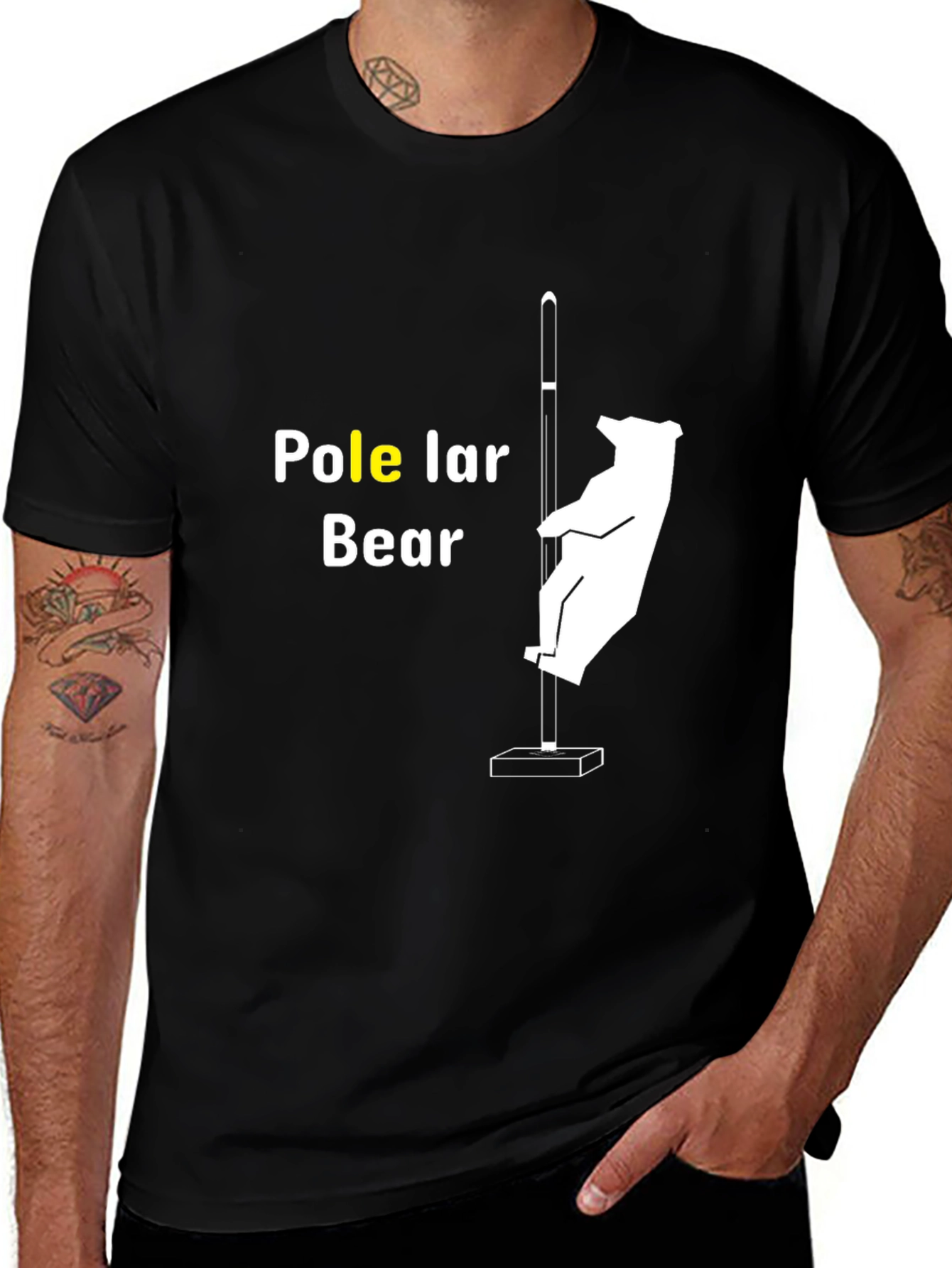 Variant 9 of Pole Lar Bear T-Shirt - Funny Graphic Tee