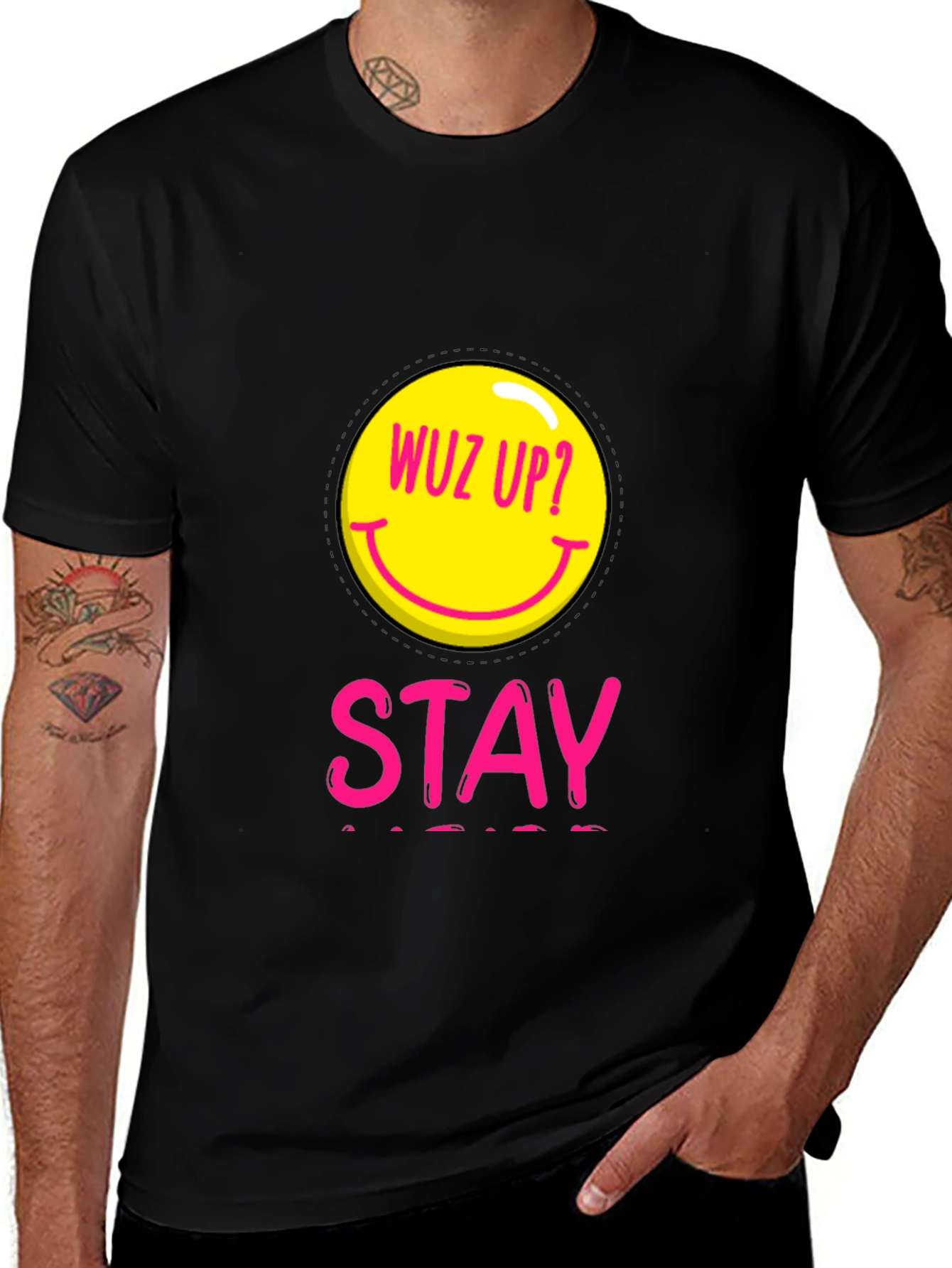 Wuz Up? Stay Cool Graphic T-Shirt