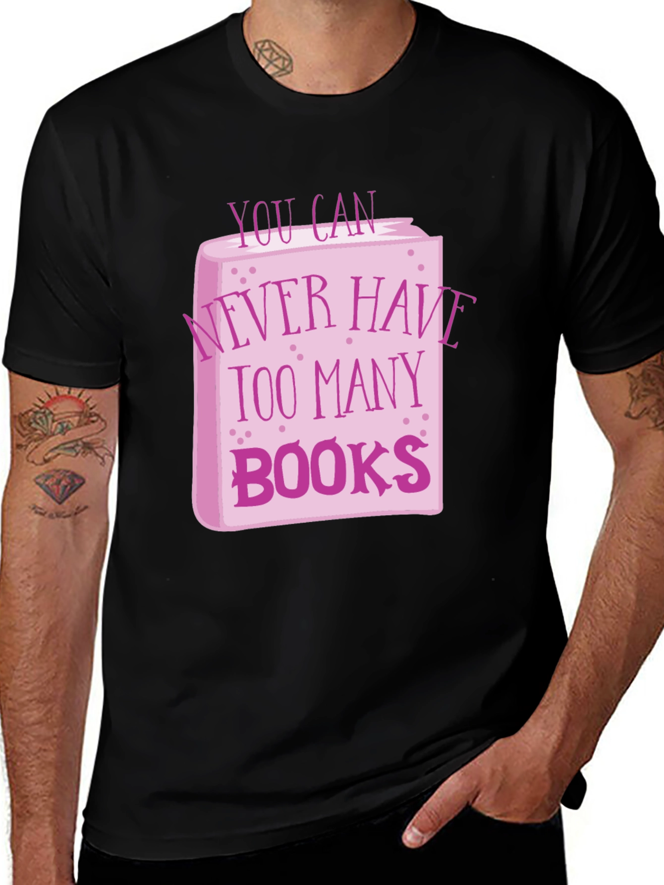 Variant 29 of Book Lover T-Shirt - Never Have Too Many Books