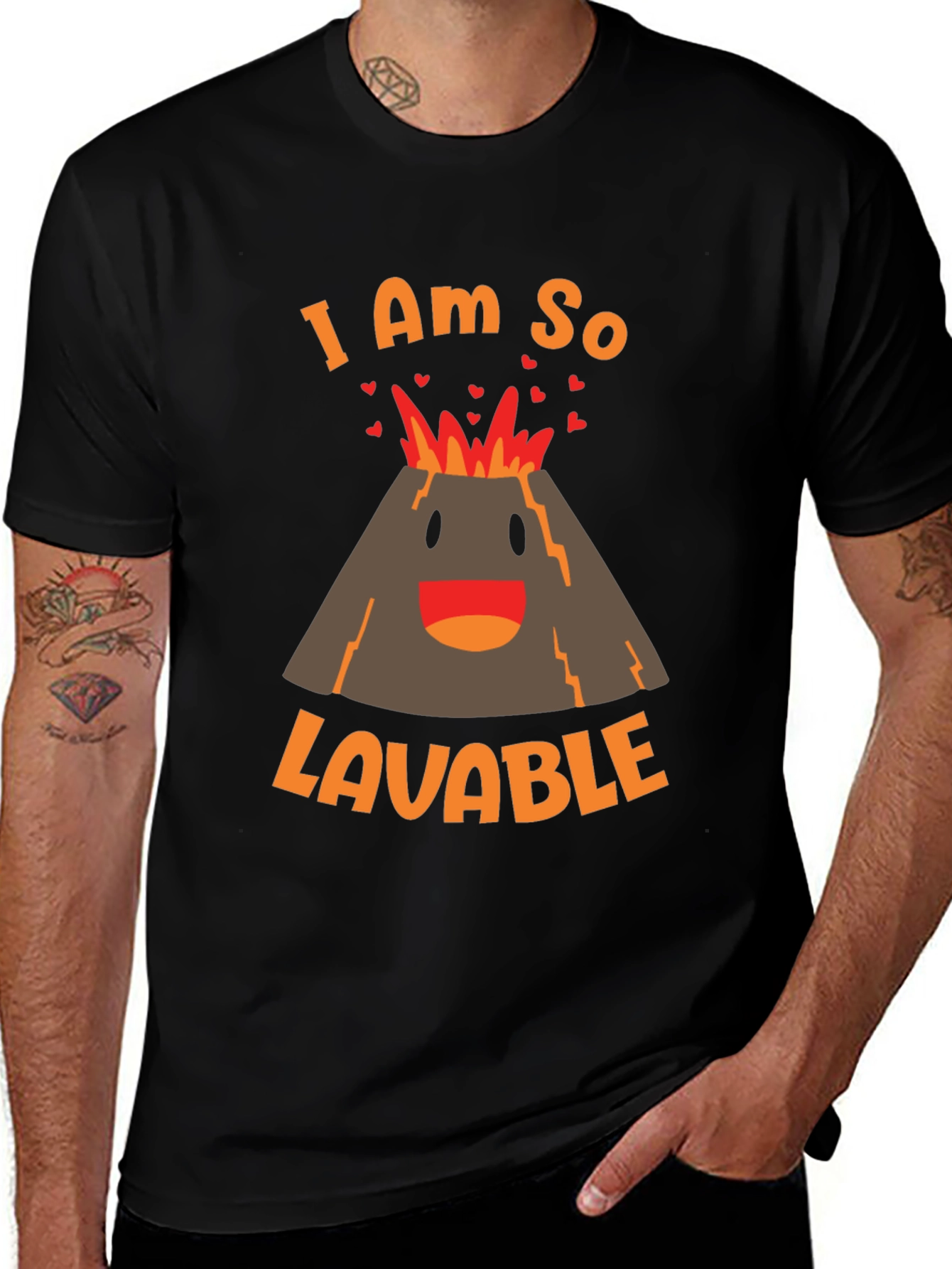 Variant 4 of Lavable Volcano Graphic Tee - Cute & Fun
