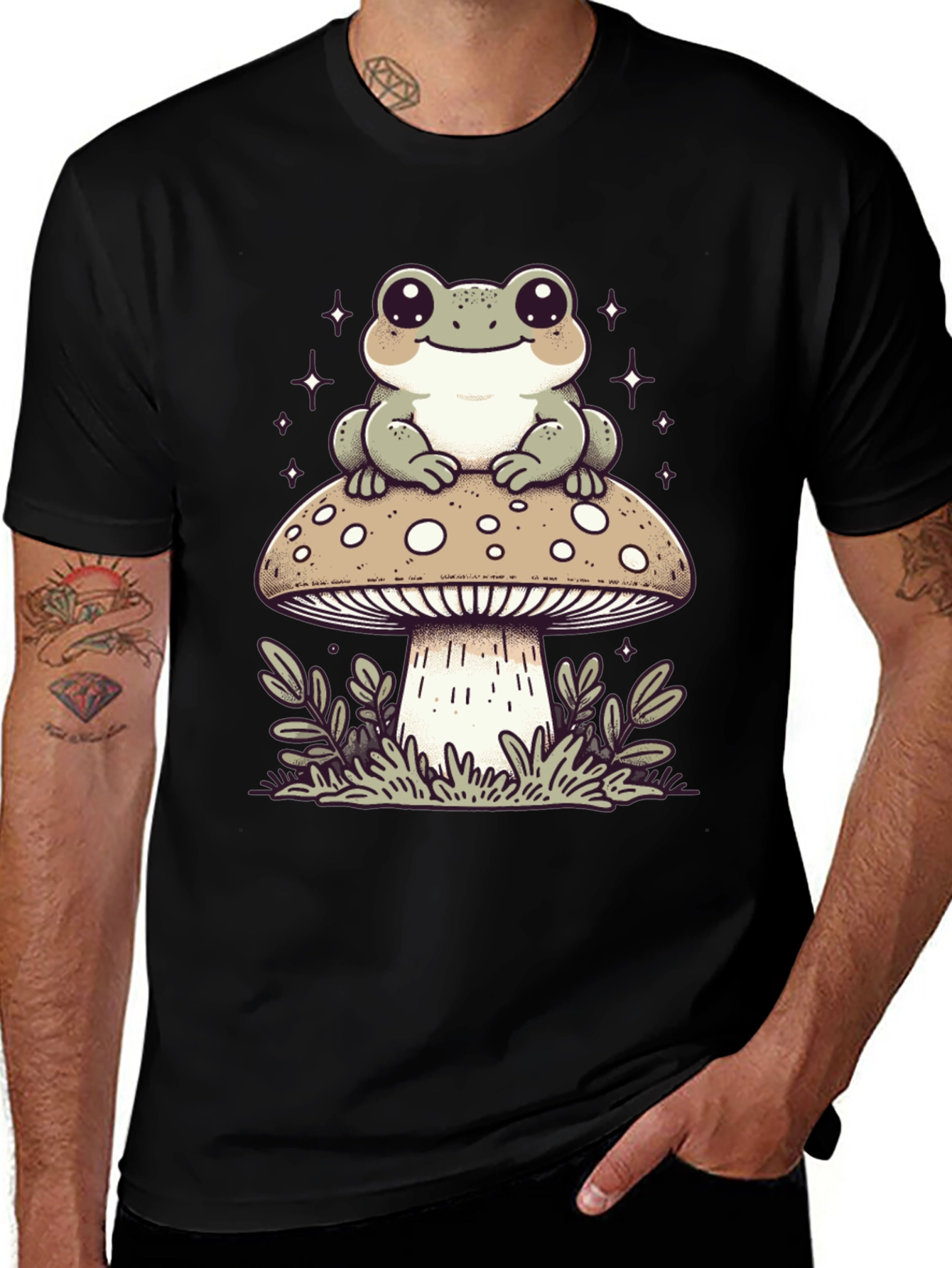 Variant 21 of Frog on Mushroom Graphic Tee